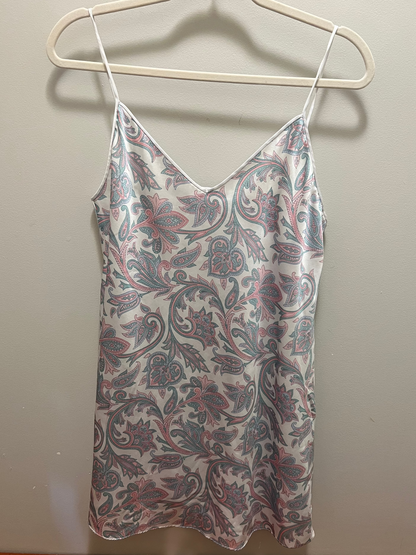1980s/90s Private Moments Paisley Print Slip Dress