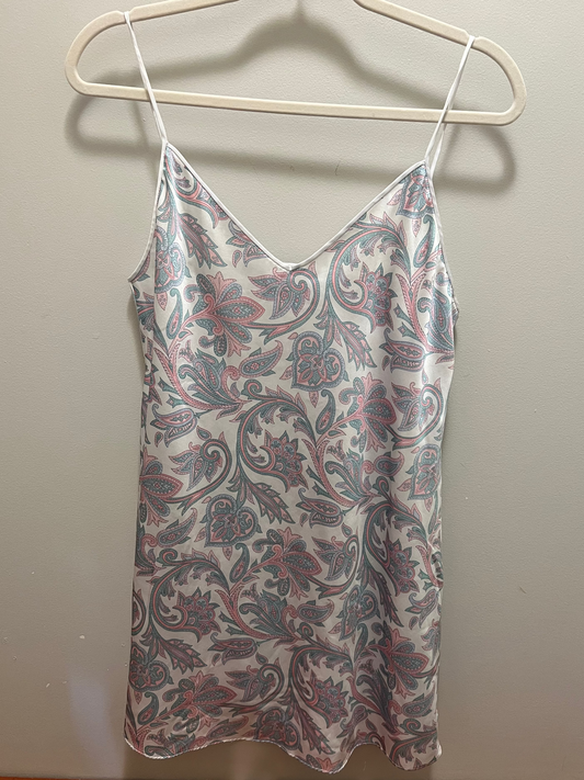 1980s/90s Private Moments Paisley Print Slip Dress