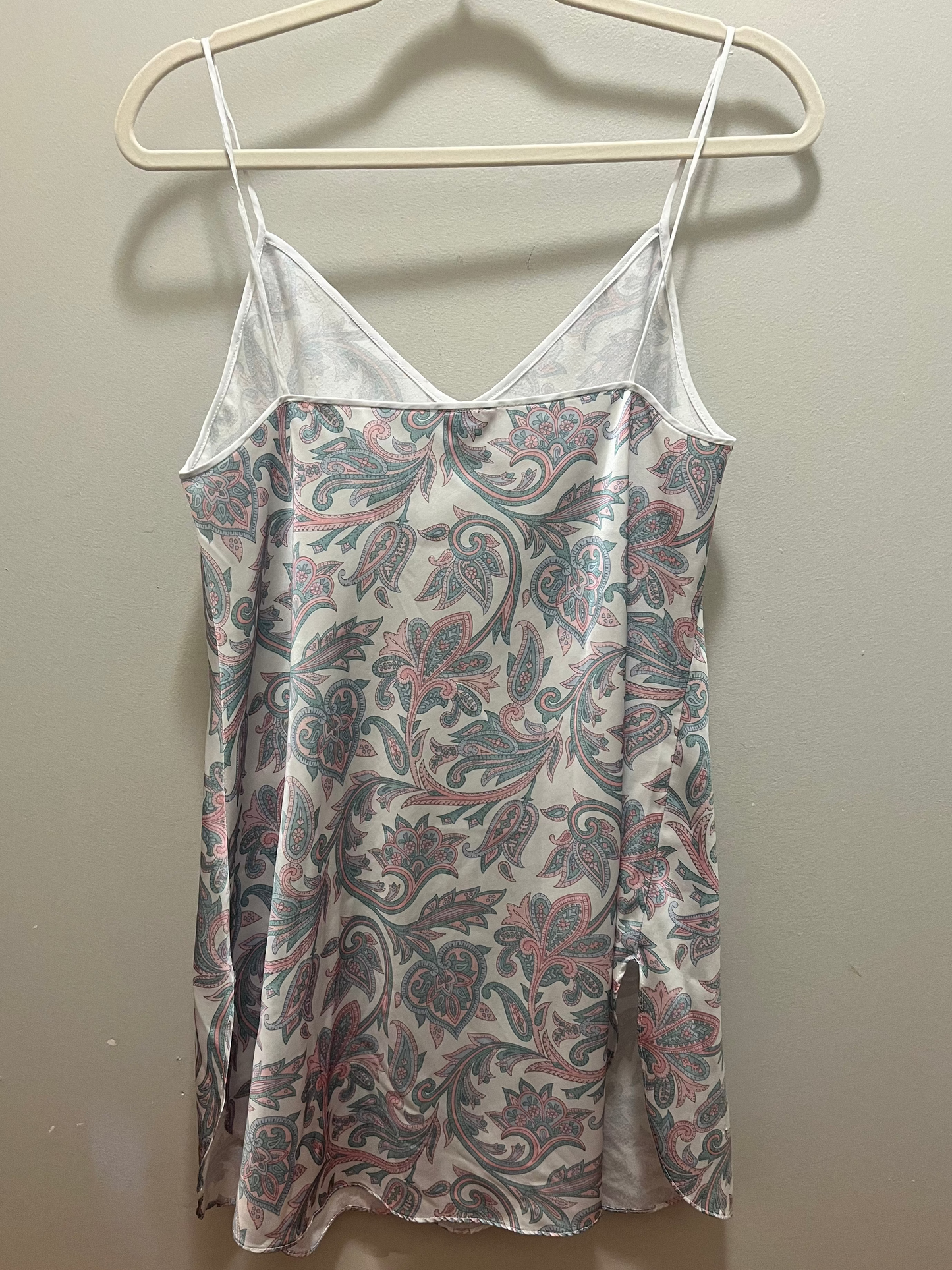 1980s/90s Private Moments Paisley Print Slip Dress