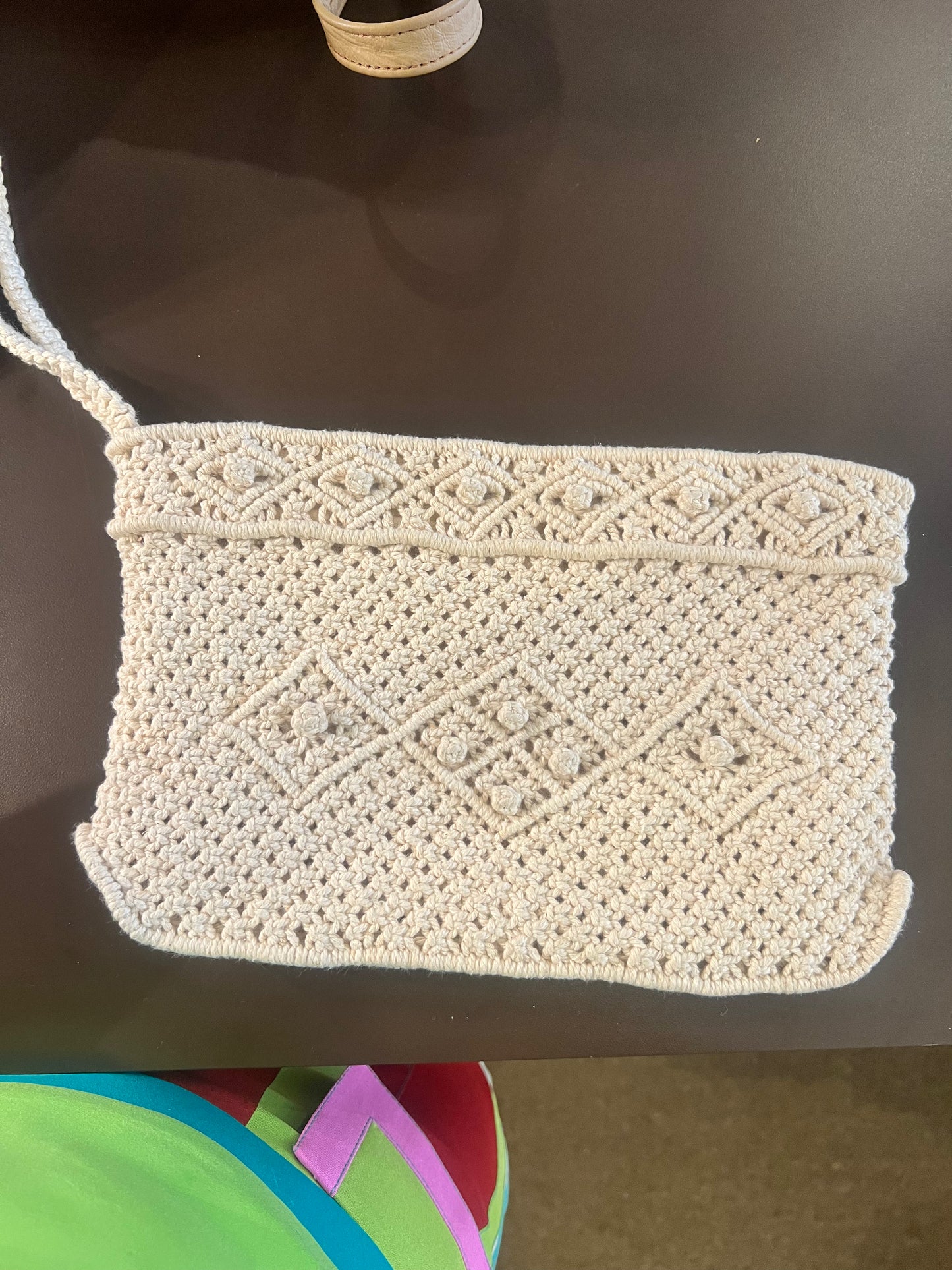 Vintage Macrame Wristlet