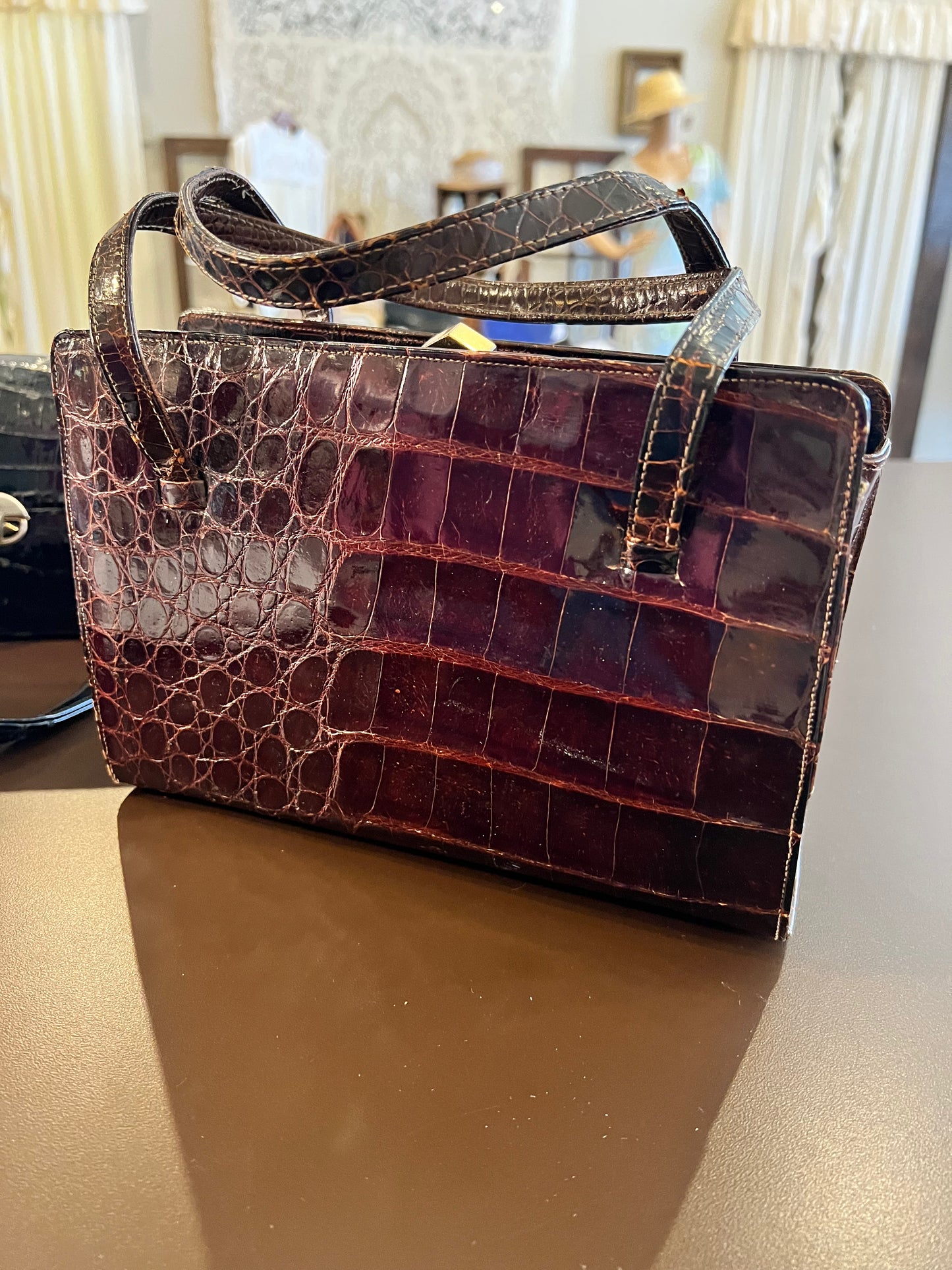 1950s/60s Sterling USA Genuine Alligator Purse