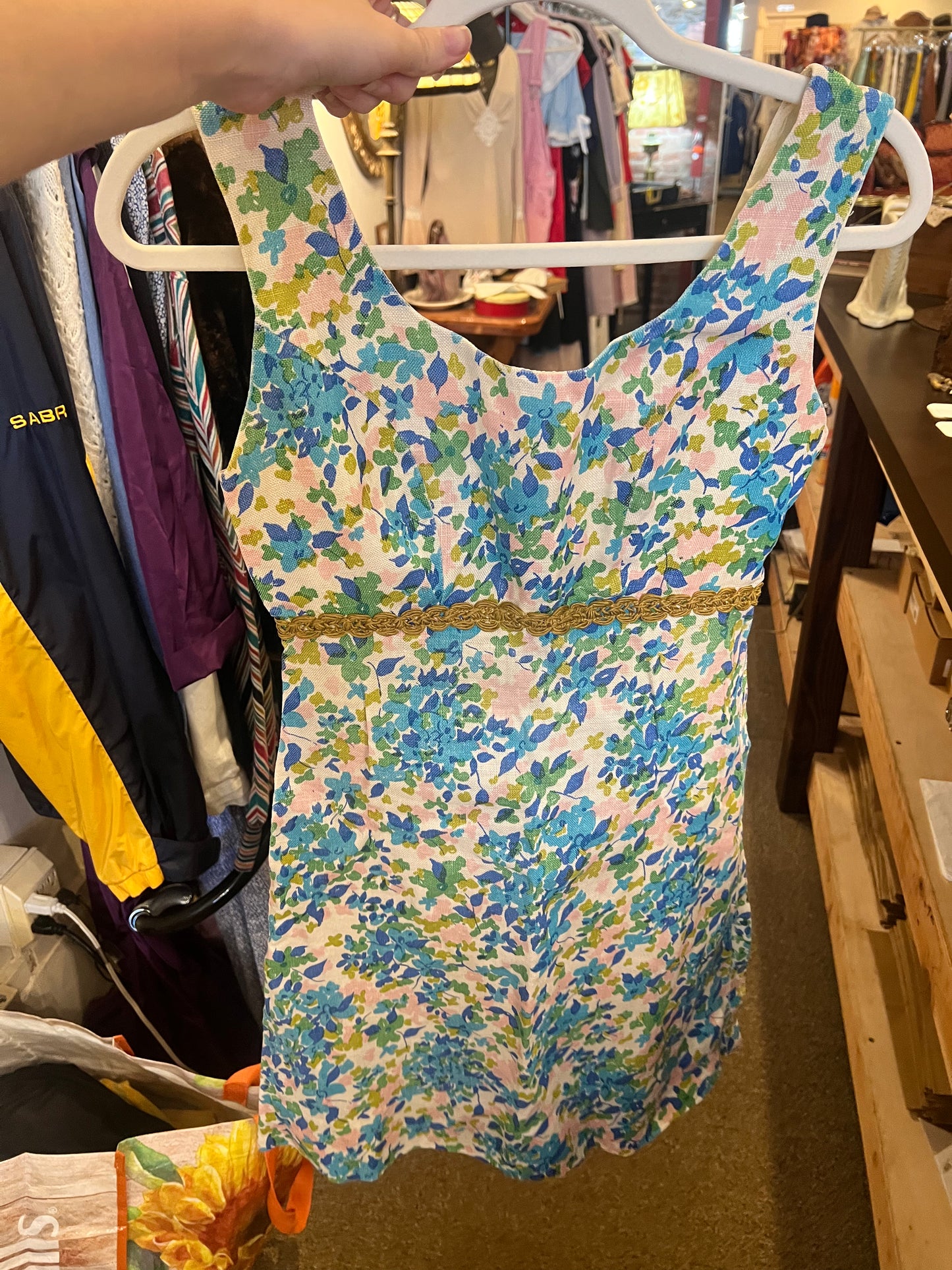 1960s Barry Casuals Empire Waist Dress