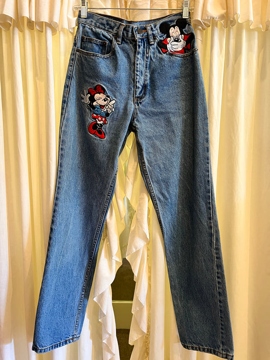 1990s Disney Mickey and Minnie Mouse Jeans