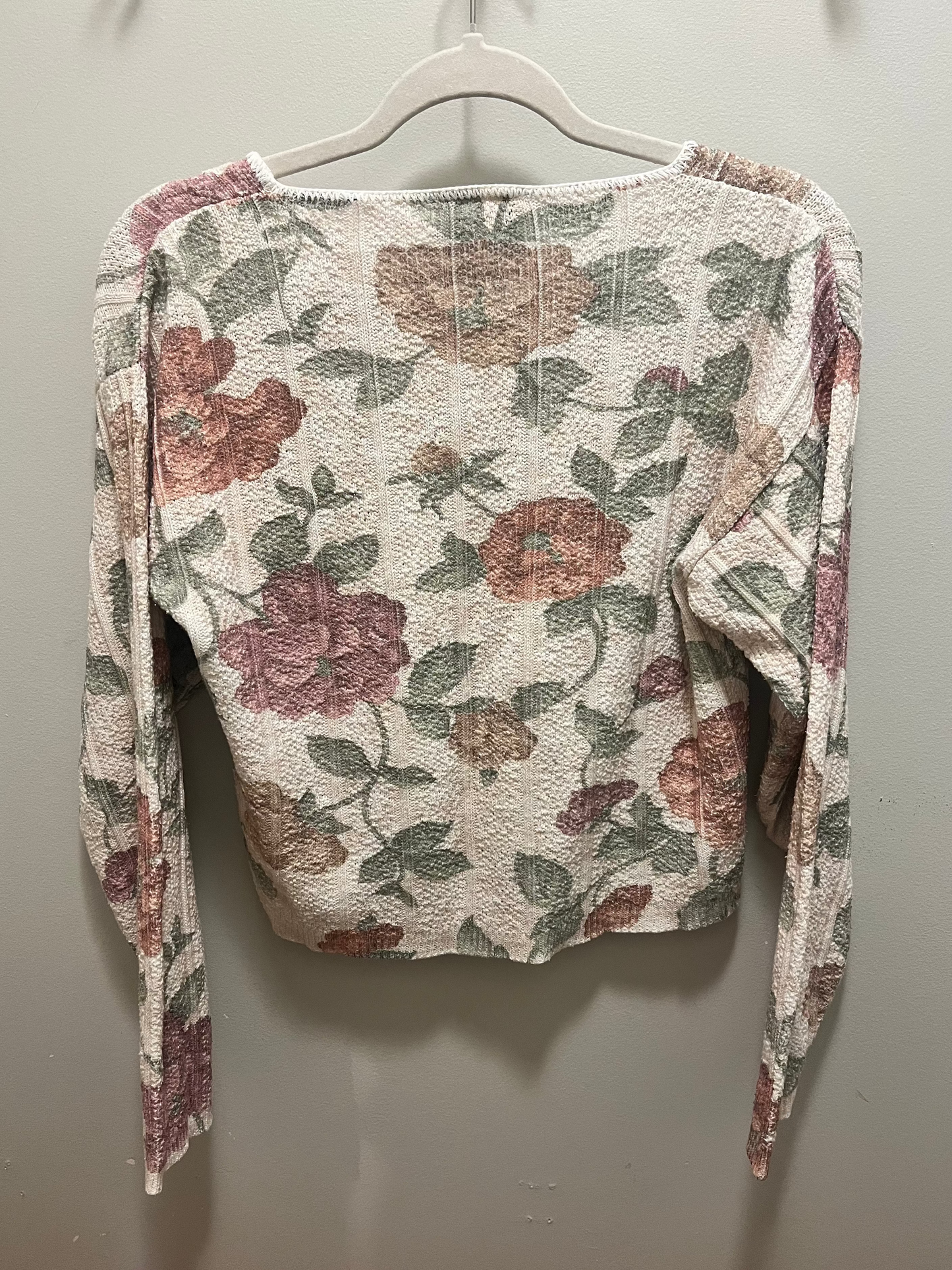 1990s Rose Floral Sweater