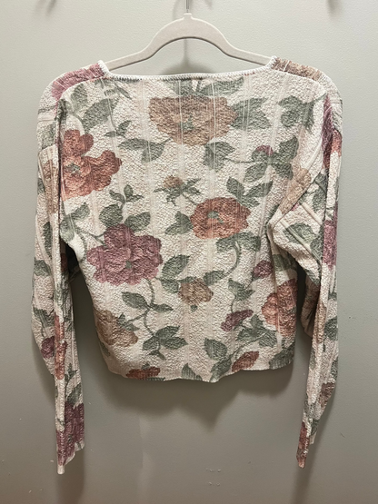 1990s Rose Floral Sweater