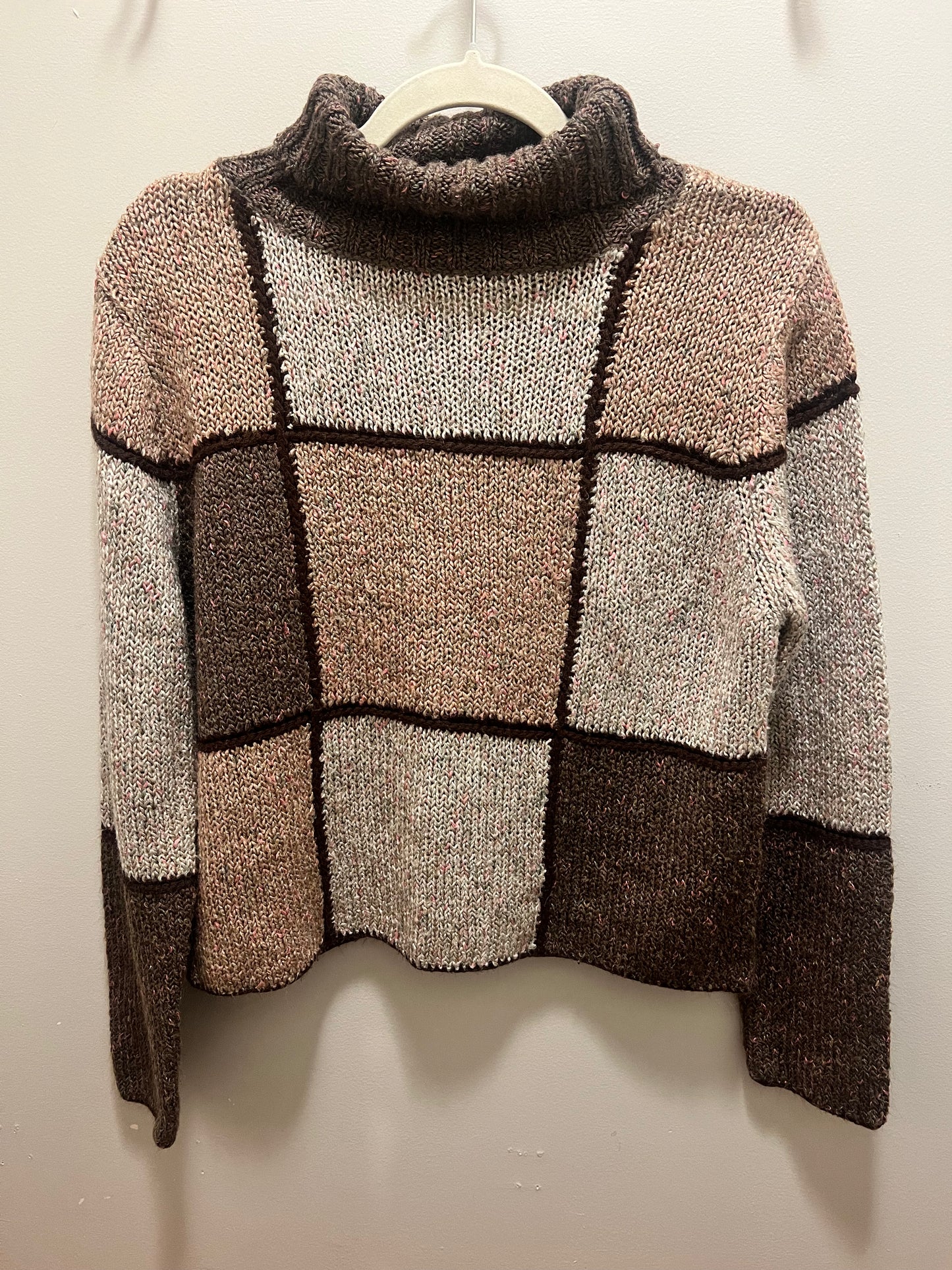 1990s/2000s Fashion Bug Patchwork Sweater