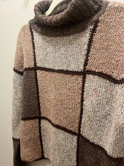 1990s/2000s Fashion Bug Patchwork Sweater