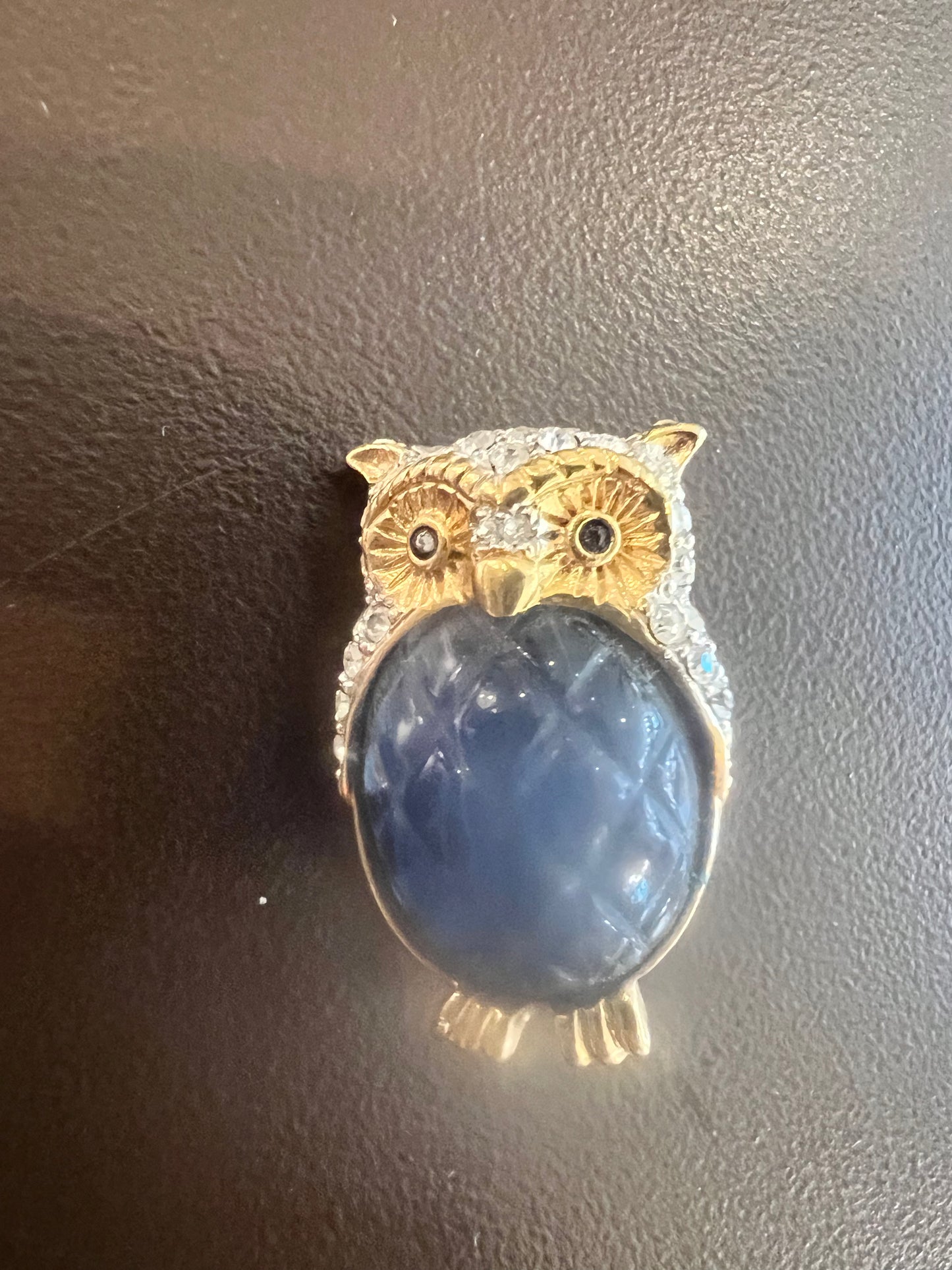 Vintage Carolee Owl Brooch