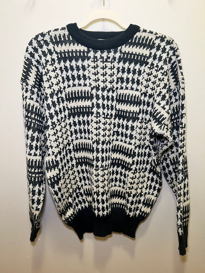 1990s George Valenhan Abstract Men's Sweater