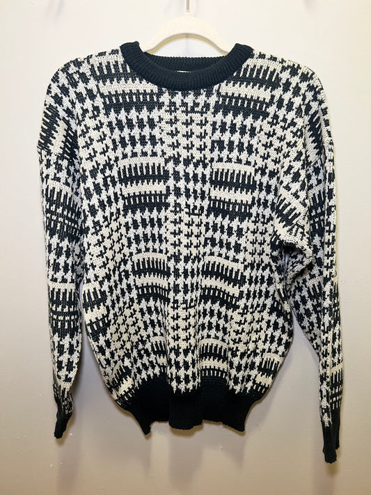 1990s George Valenhan Abstract Men's Sweater