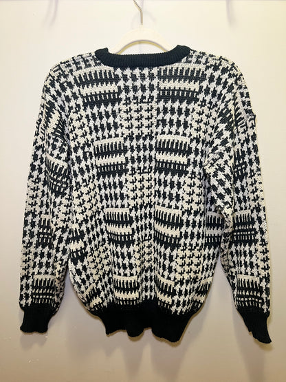 1990s George Valenhan Abstract Men's Sweater