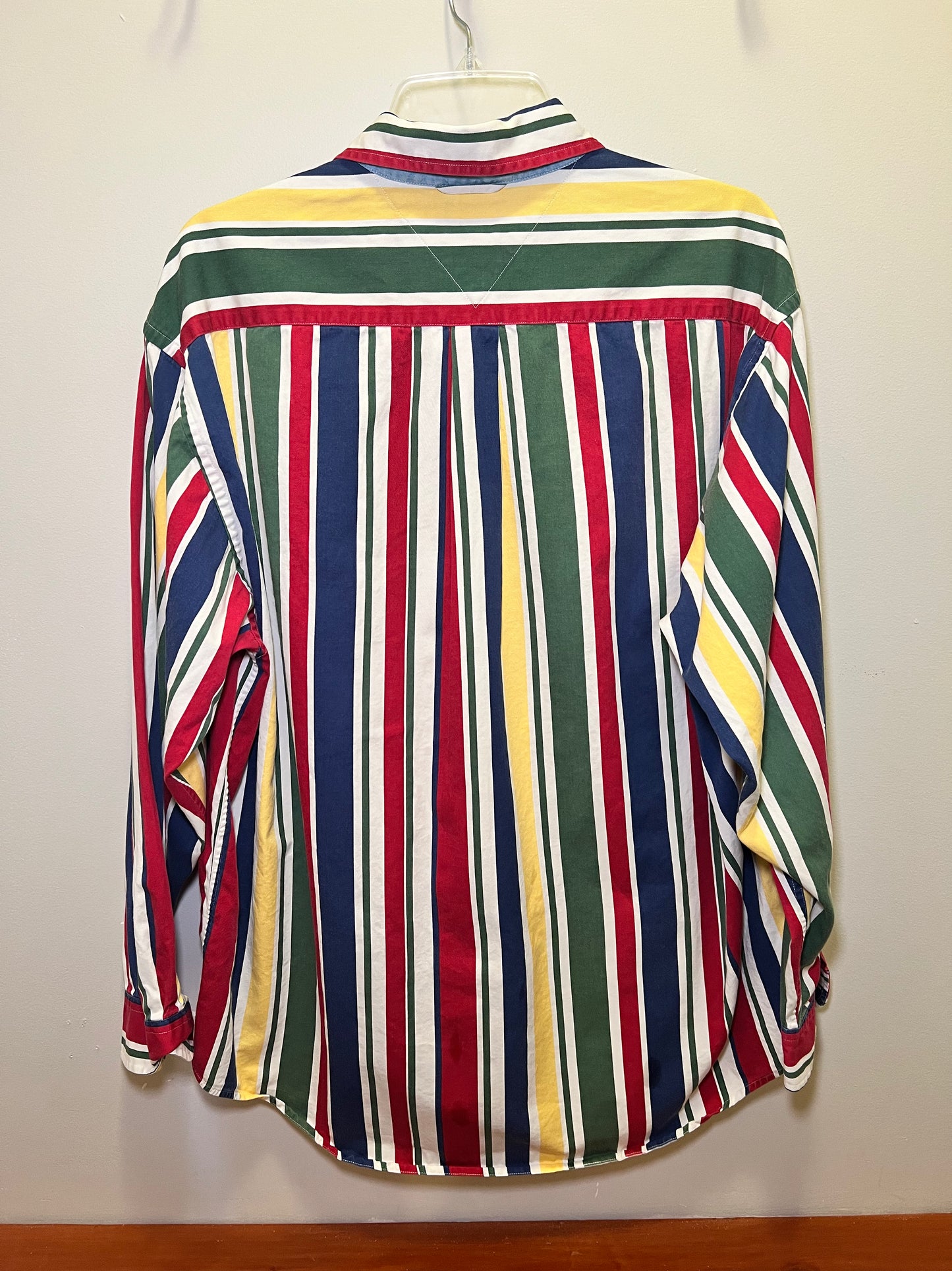 1990s Tommy Hilfiger Stripe Button Down Shirt