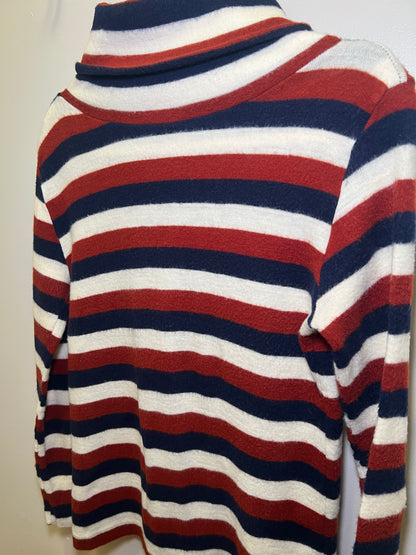 1970s Stripe Turtleneck Sweater