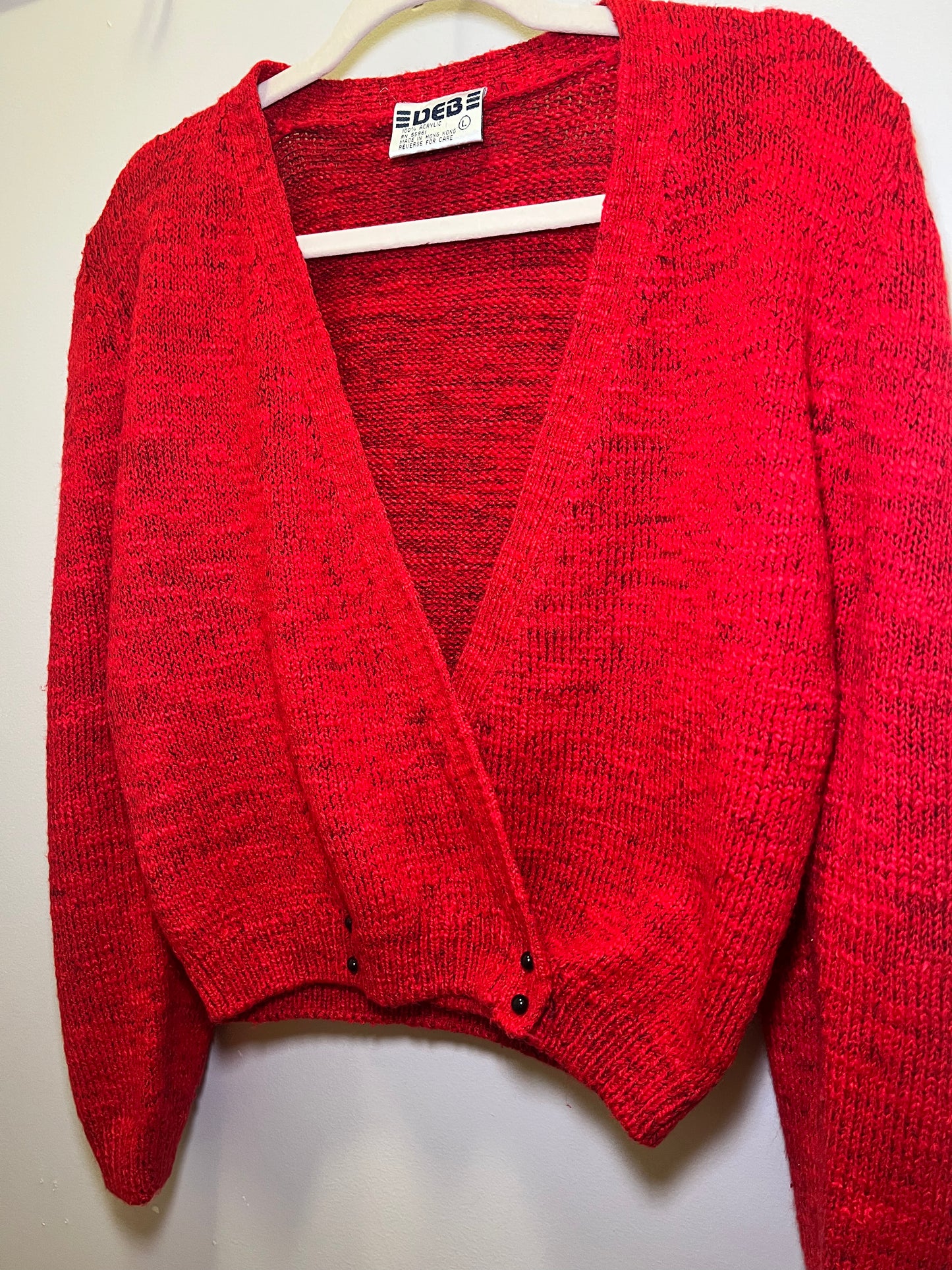 1980s Deb Cross Front Sweater