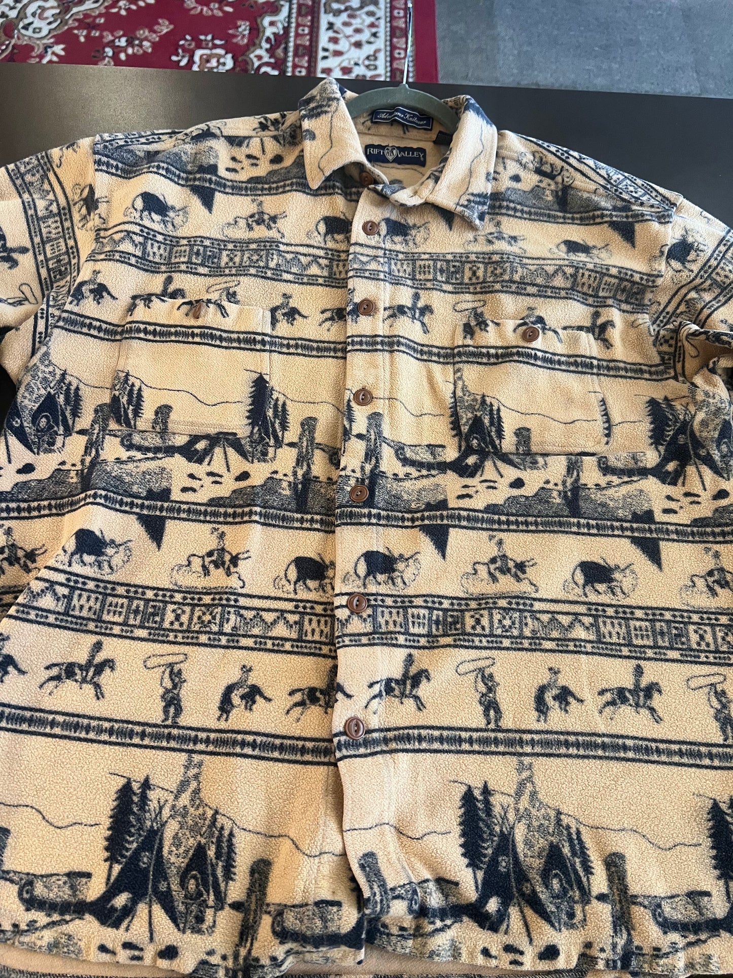 1990s Rift Valley Western Button Down Shirt