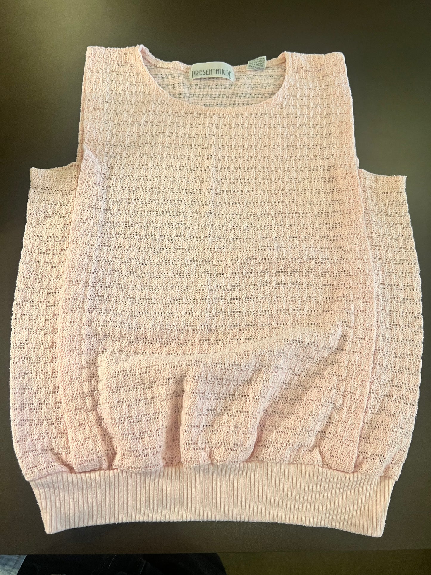 1980s Presentation Sleeveless Top