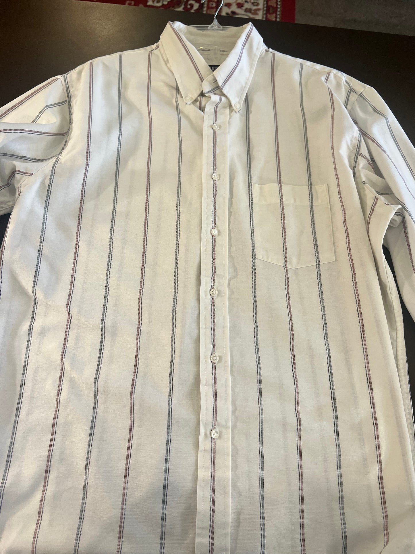 1990s Arrow Dover Stripe Button Down