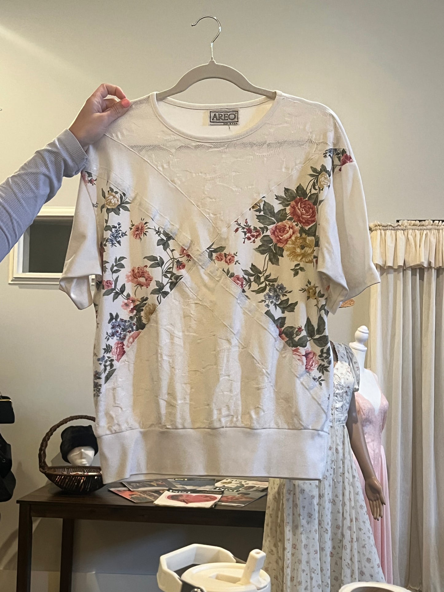 90s Areo Floral Top