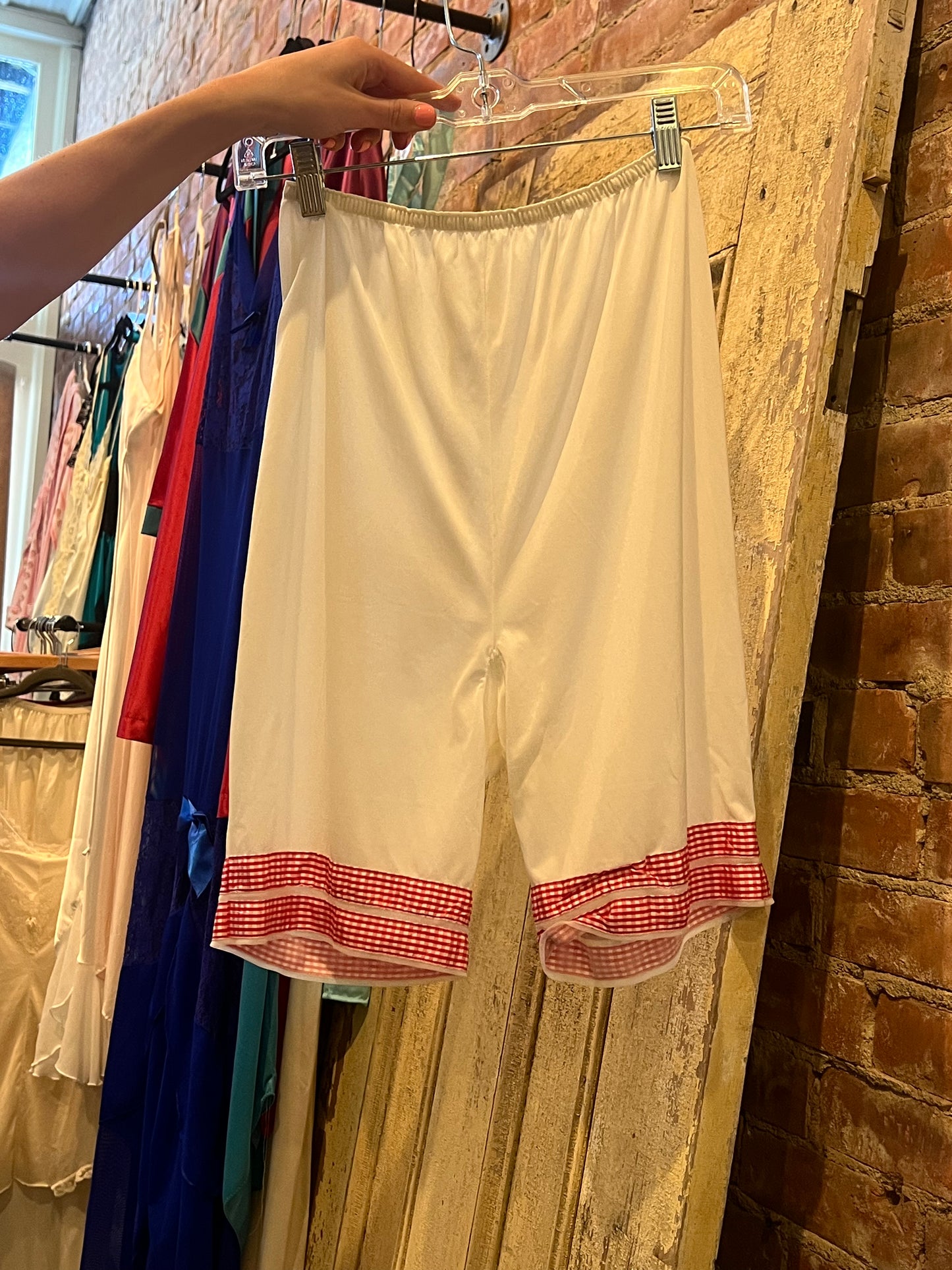 60s/70s Checker Border Slip Short