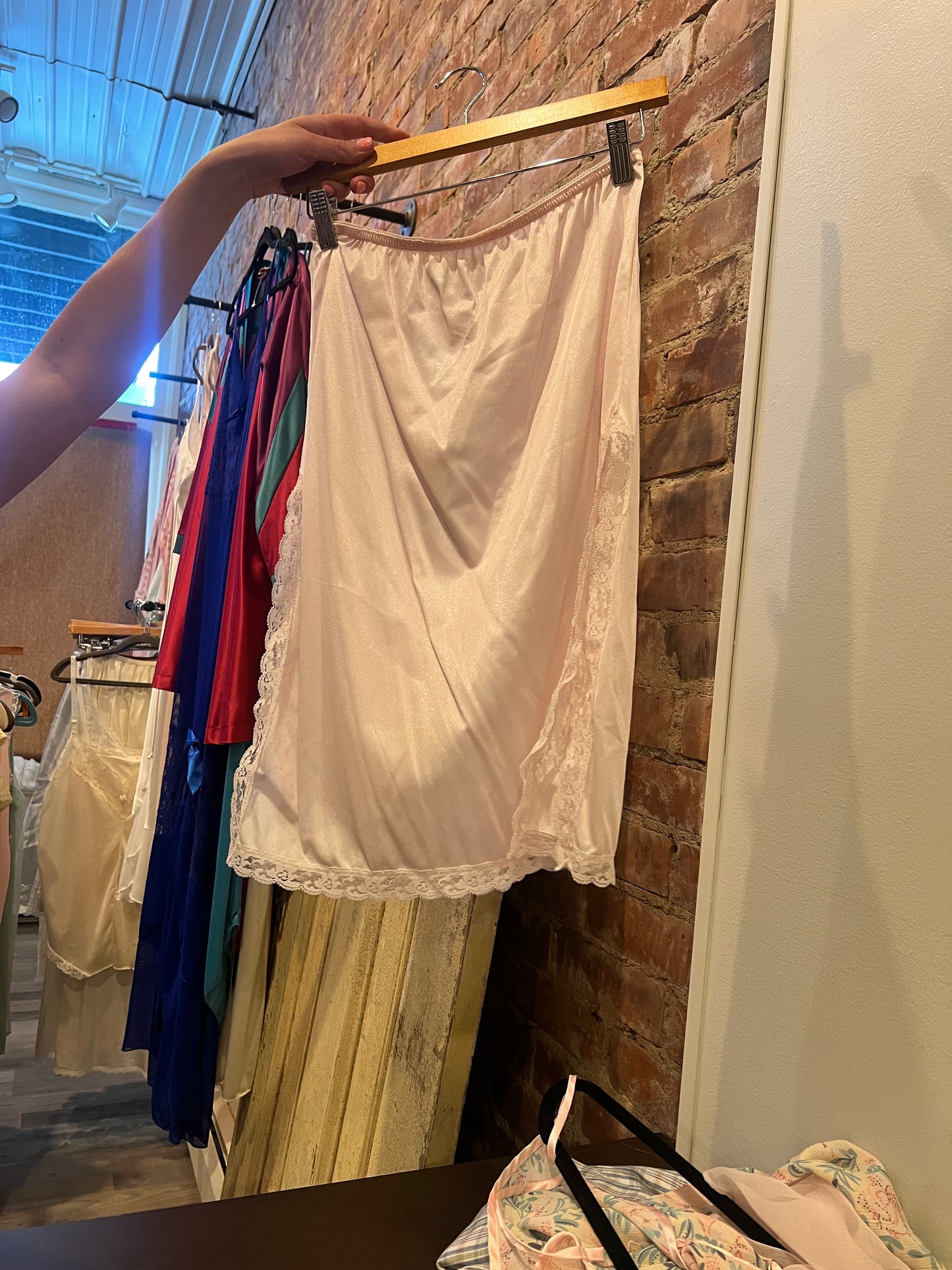 60s Mel-Lin Lace Slip Skirt