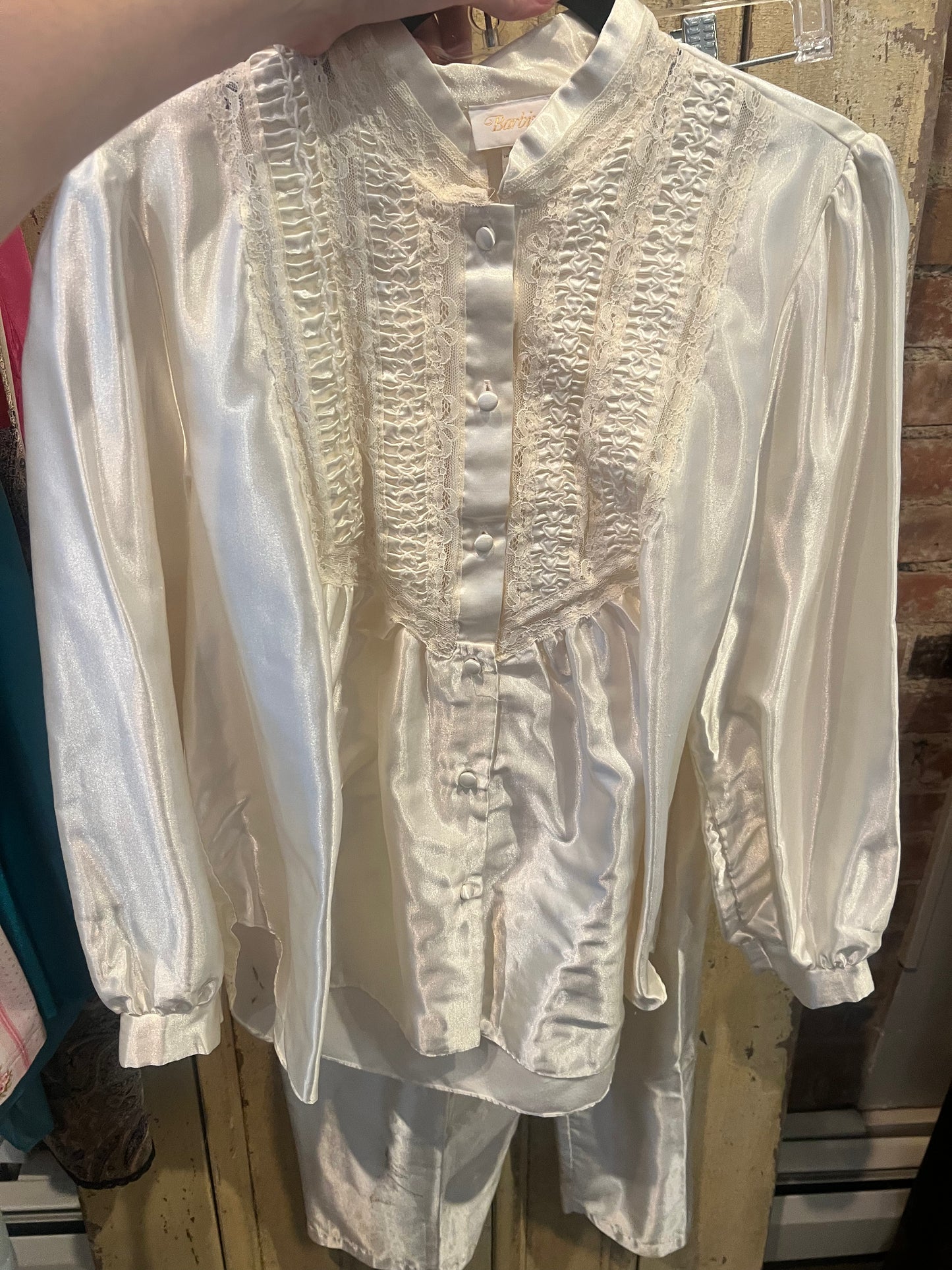 80s Barbizon Satin Pajama Set