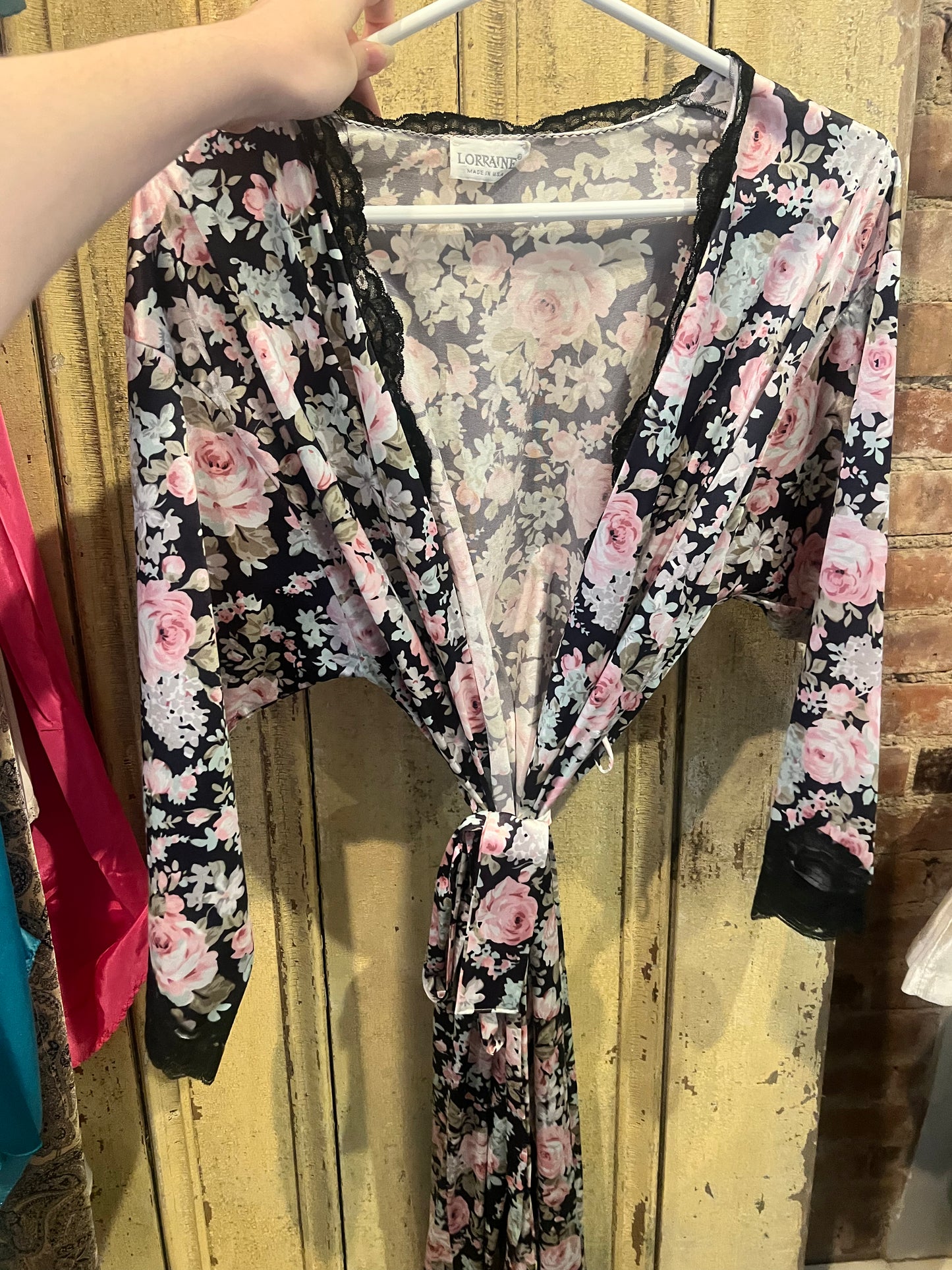 80s Lorraine Floral Robe