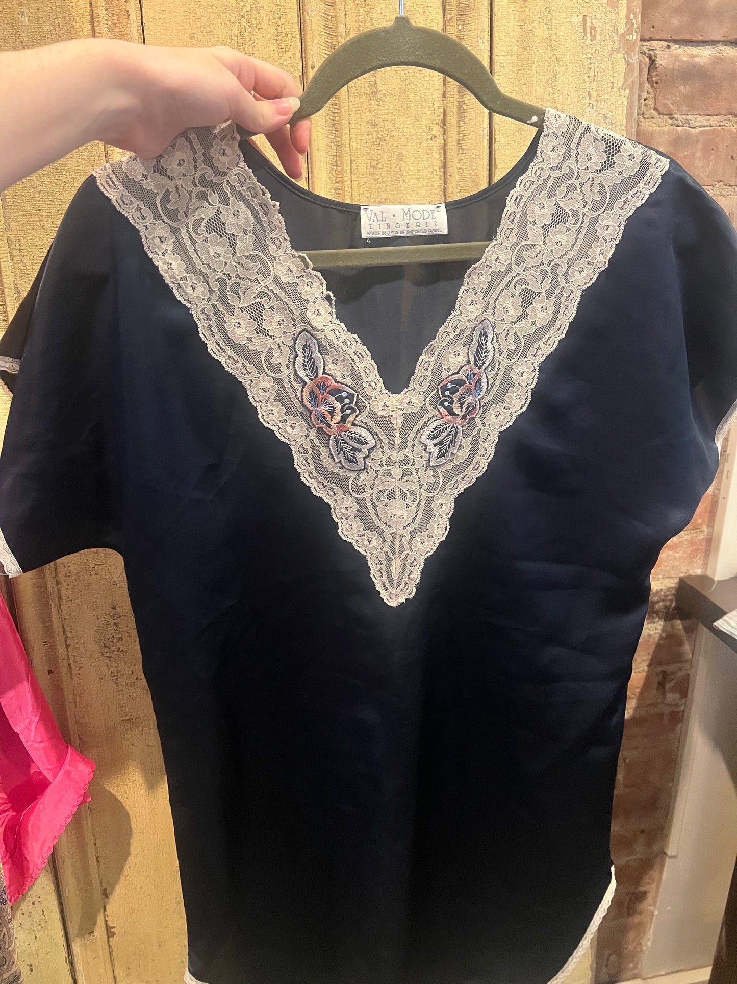 80s Val Mode Lingerie Sleep Shirt