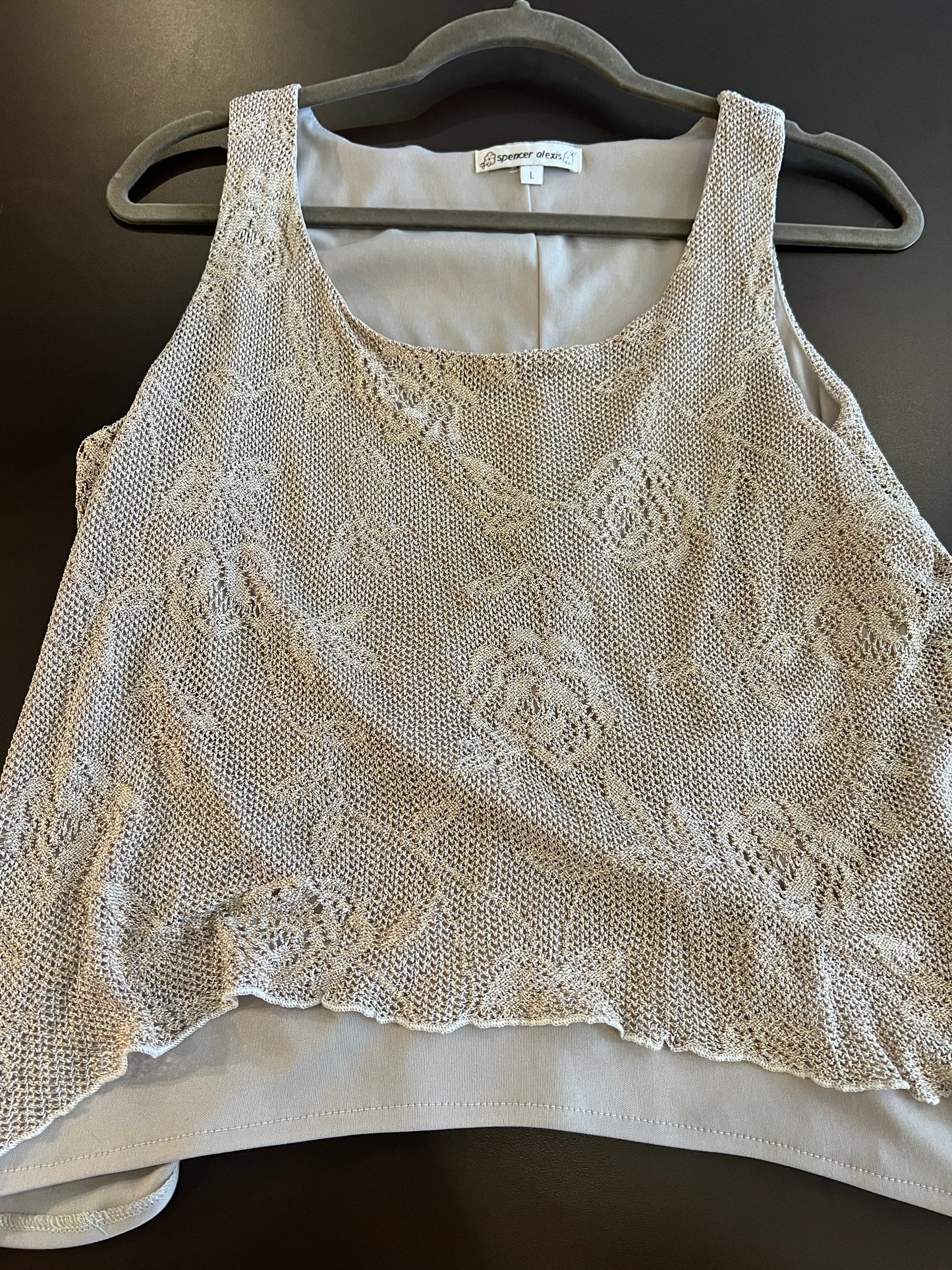 1990s Spencer Alexis Rose Pattern Tank Top