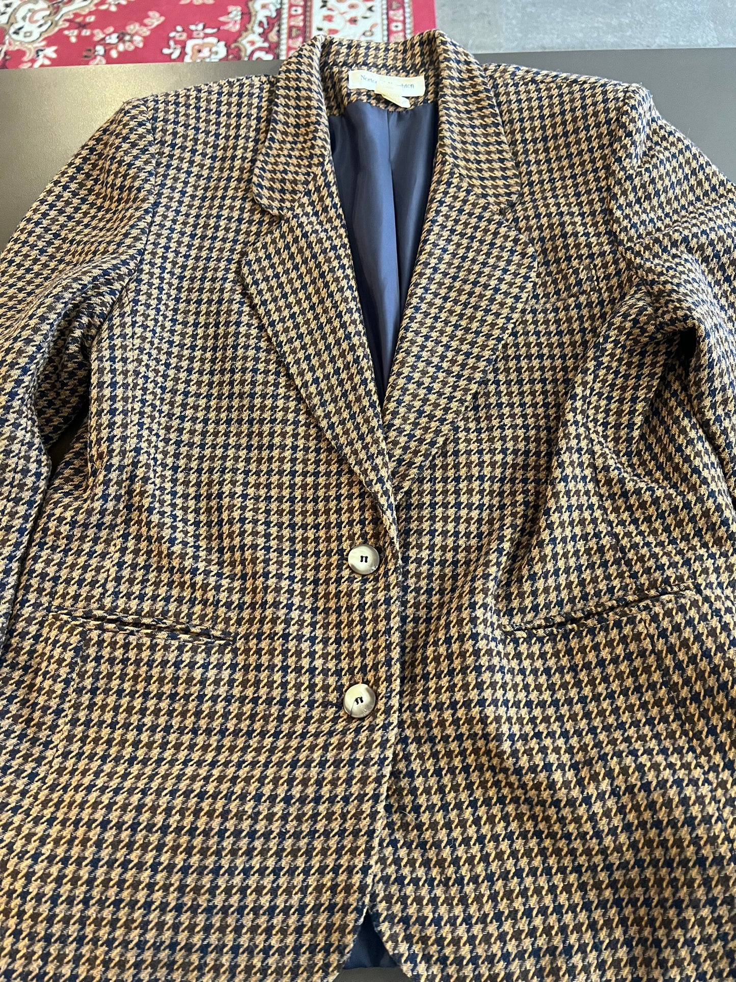 1990s Norton McNaughton Houndstooth Blazer
