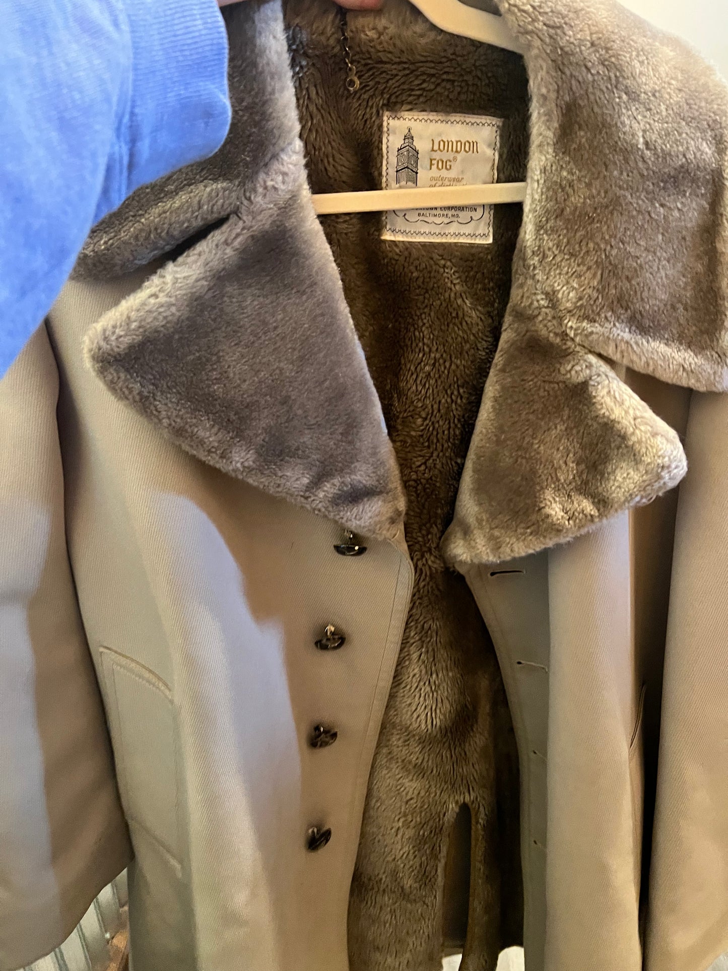 70s London Fog Fur Collar Coat