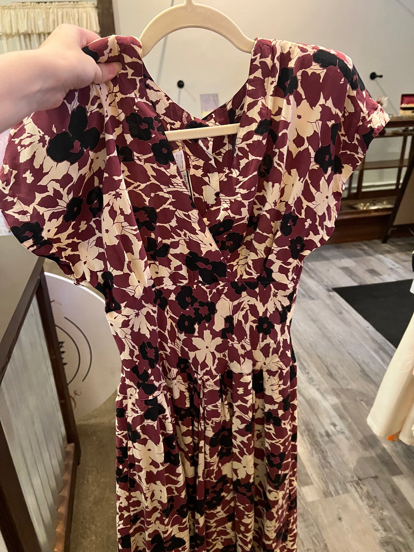 80s Kenar Printed Dress