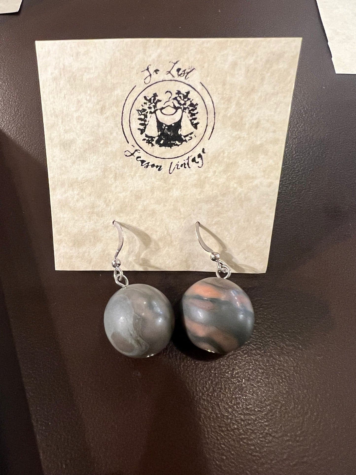 Vintage Sphere Drop Earrings