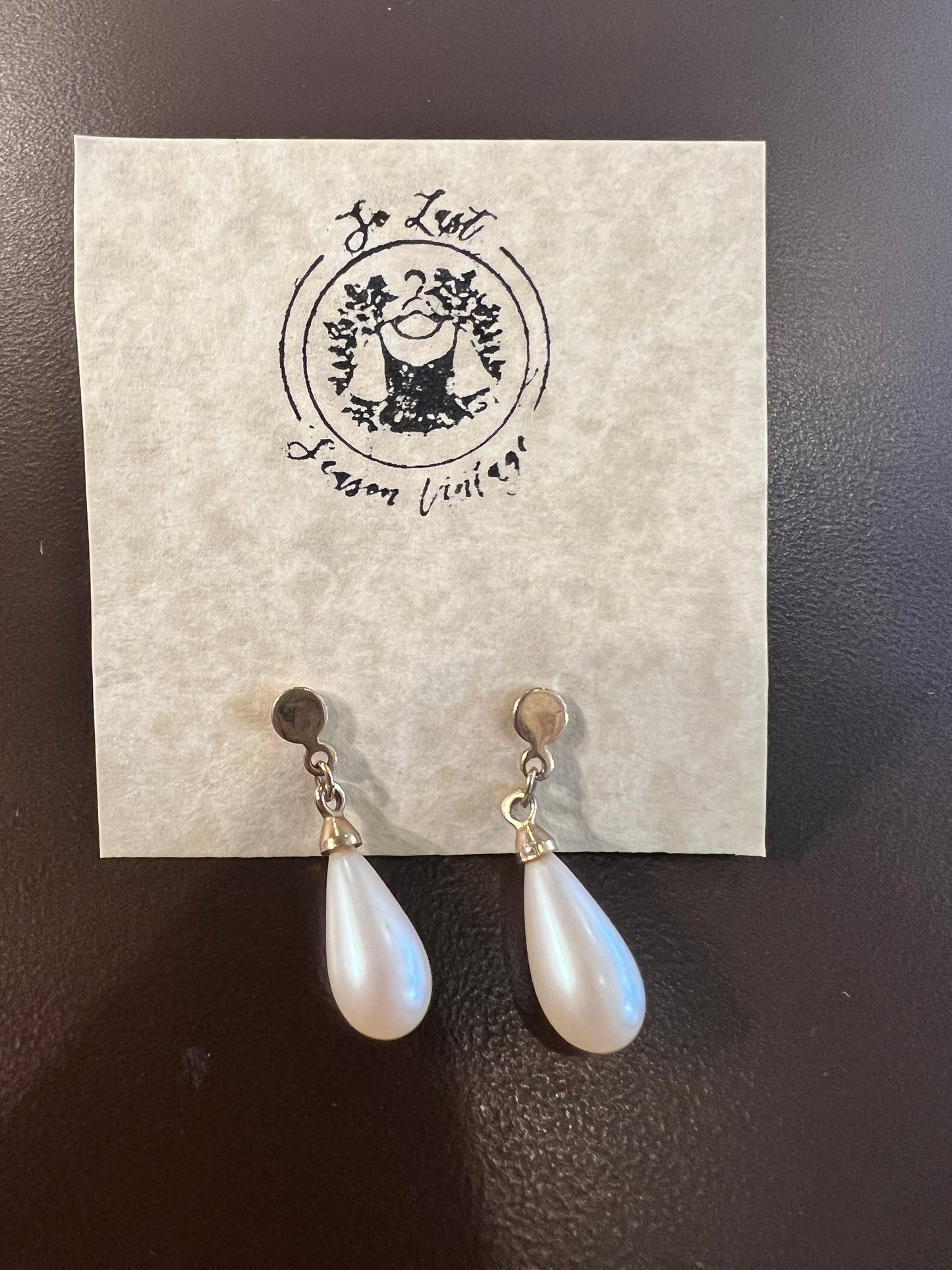 Vintage Faux Pearl Drop Earrings