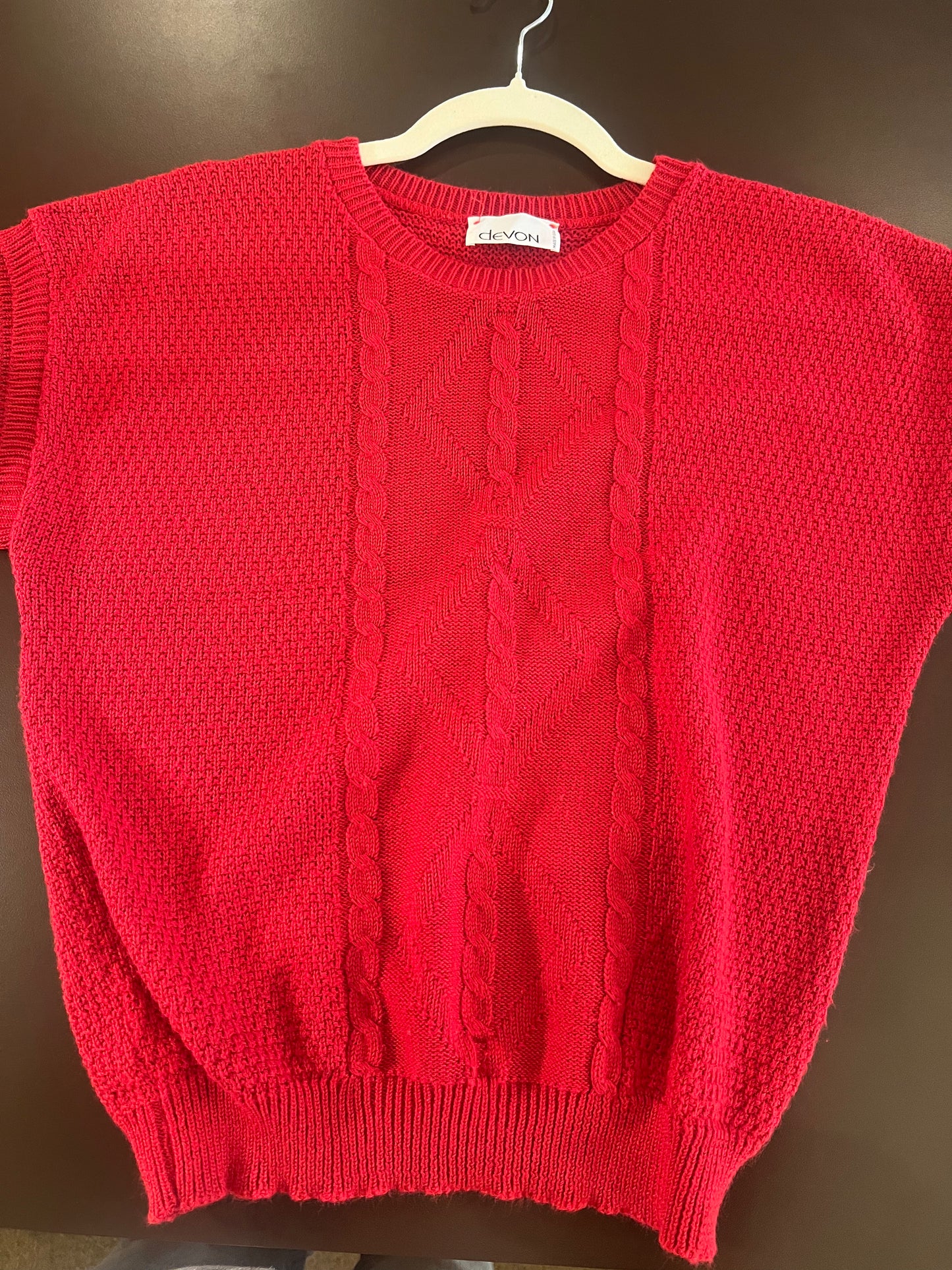 1970s/80s Devon Cable Knit Sweater Vest