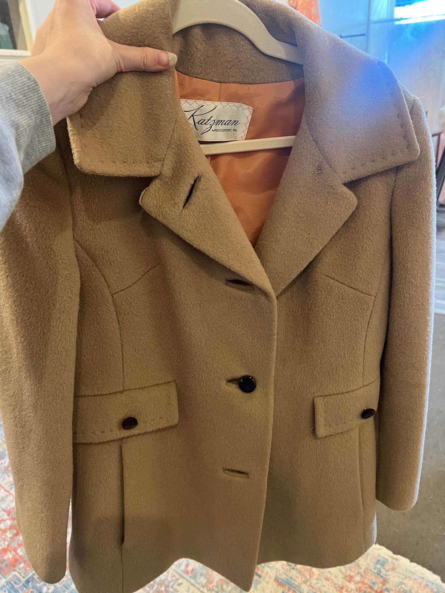 70s Katzman Warren of Stafford Wool Coat