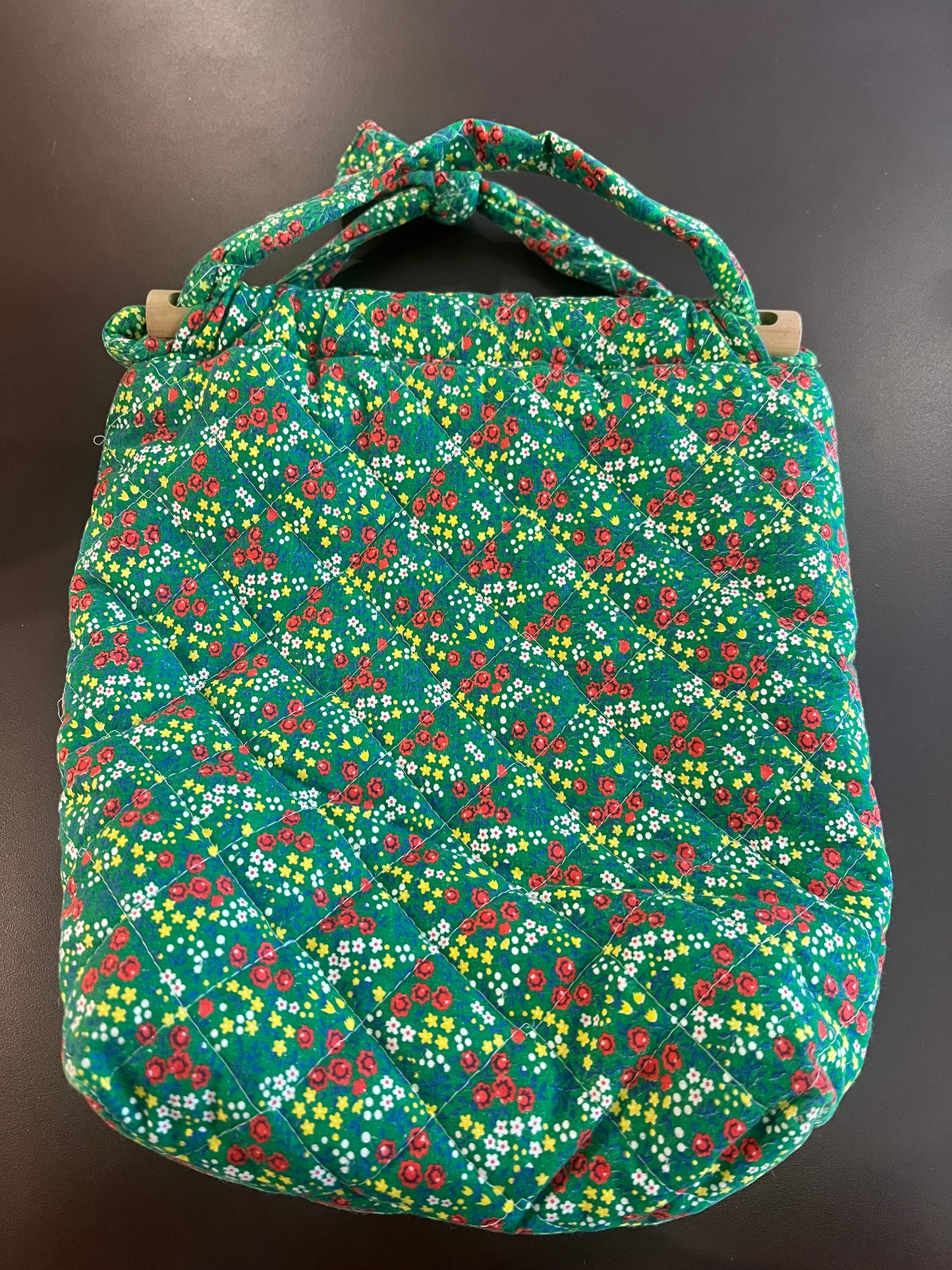 Vintage Handmade Quilted Bag