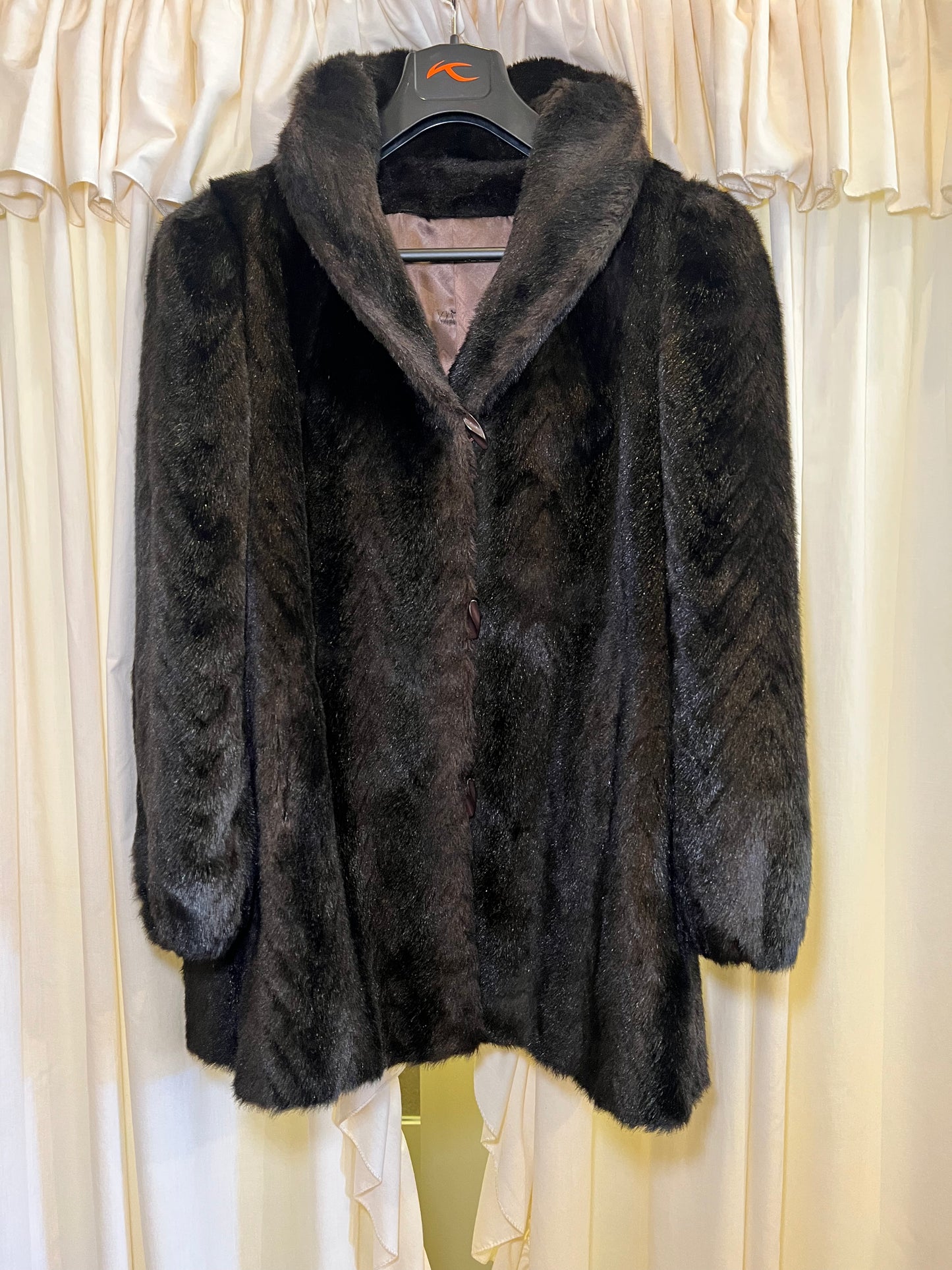 1970s Dubrowsky & Perlbinder Faux Fur Coat