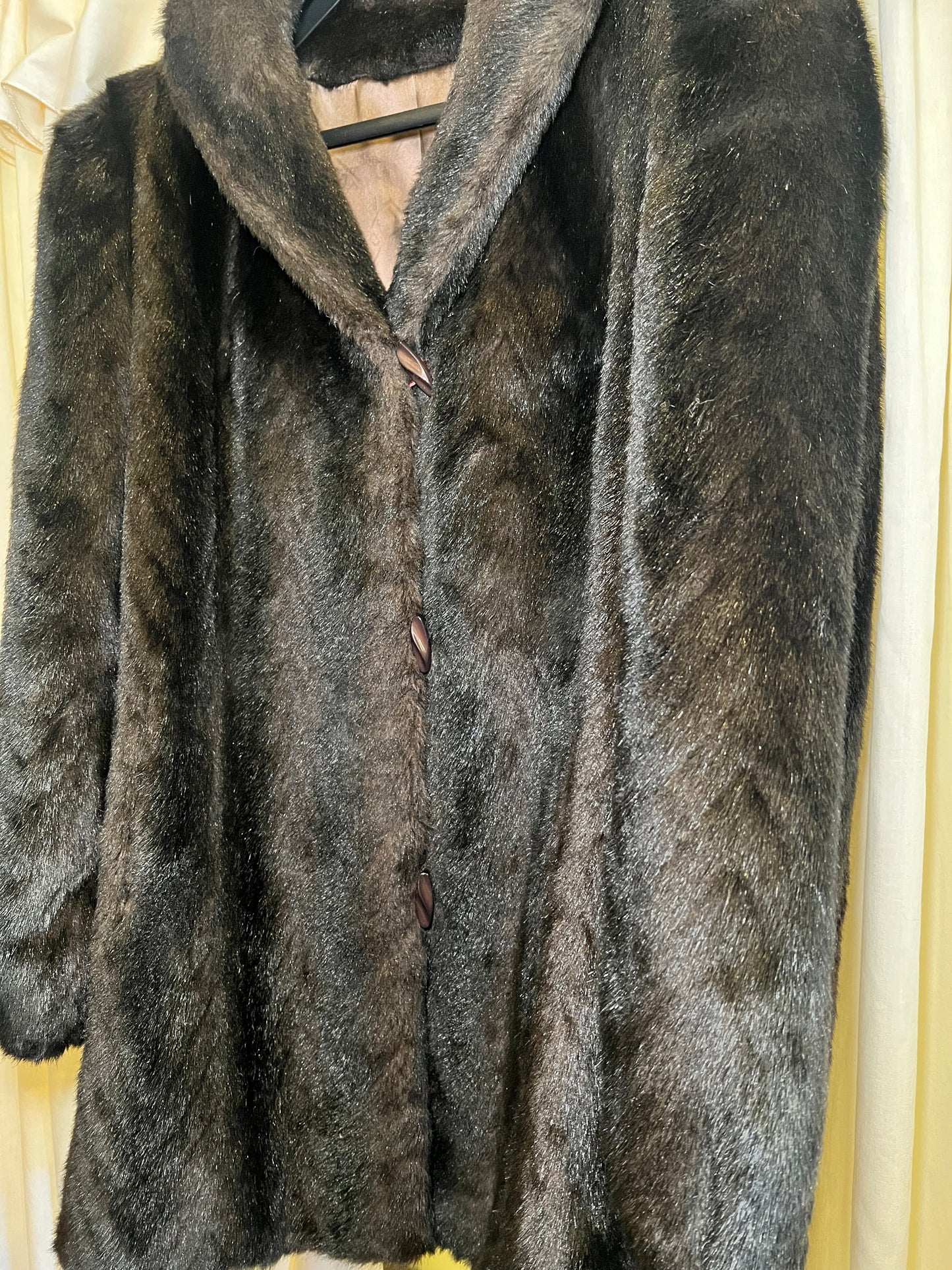 1970s Dubrowsky & Perlbinder Faux Fur Coat