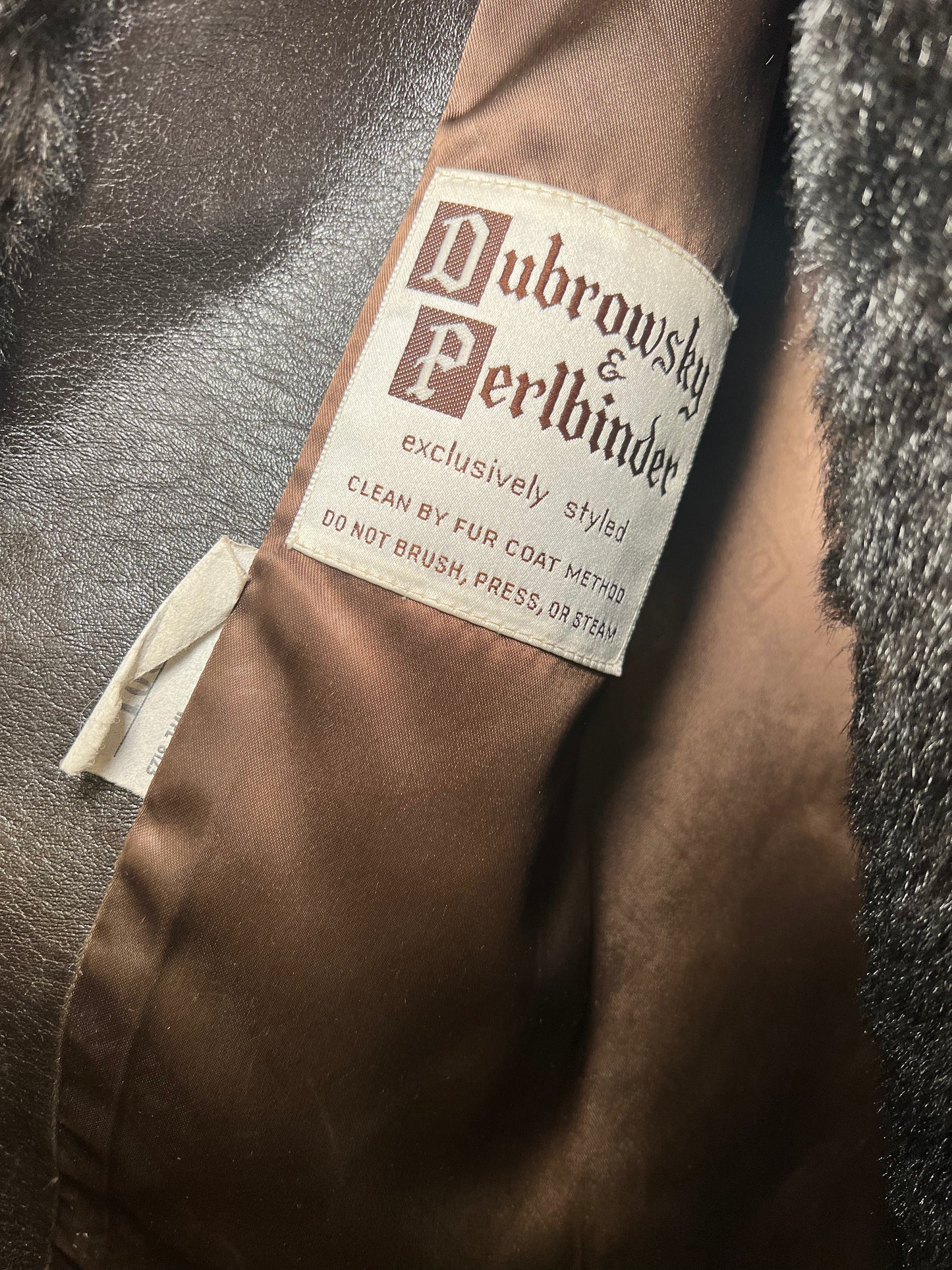 1970s Dubrowsky & Perlbinder Faux Fur Coat