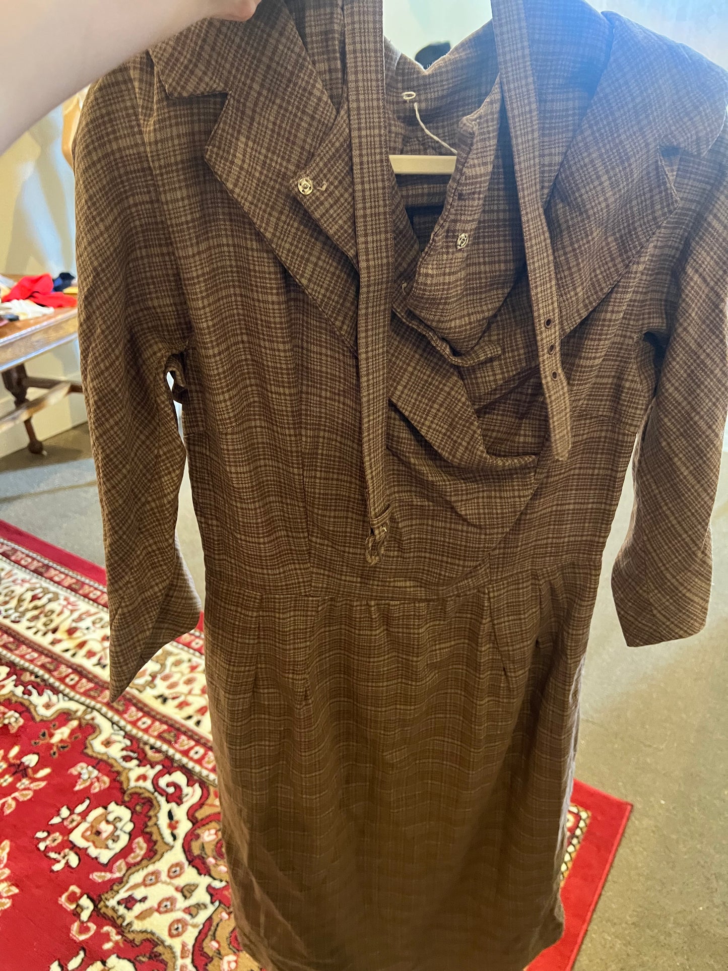 50s/60s Handmade Plaid Dress