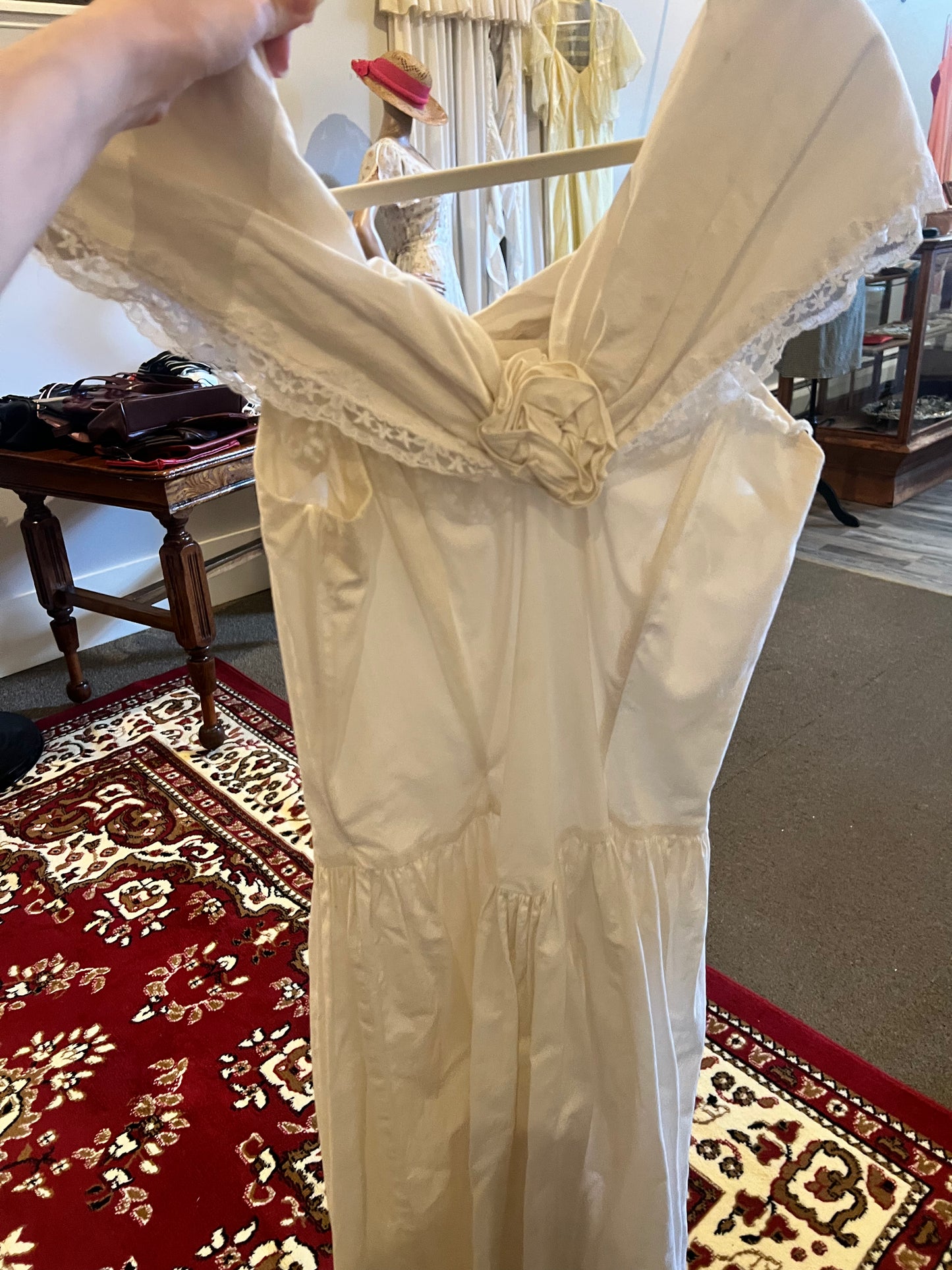90s Gunne Sax Off Shoulder Corset Dress