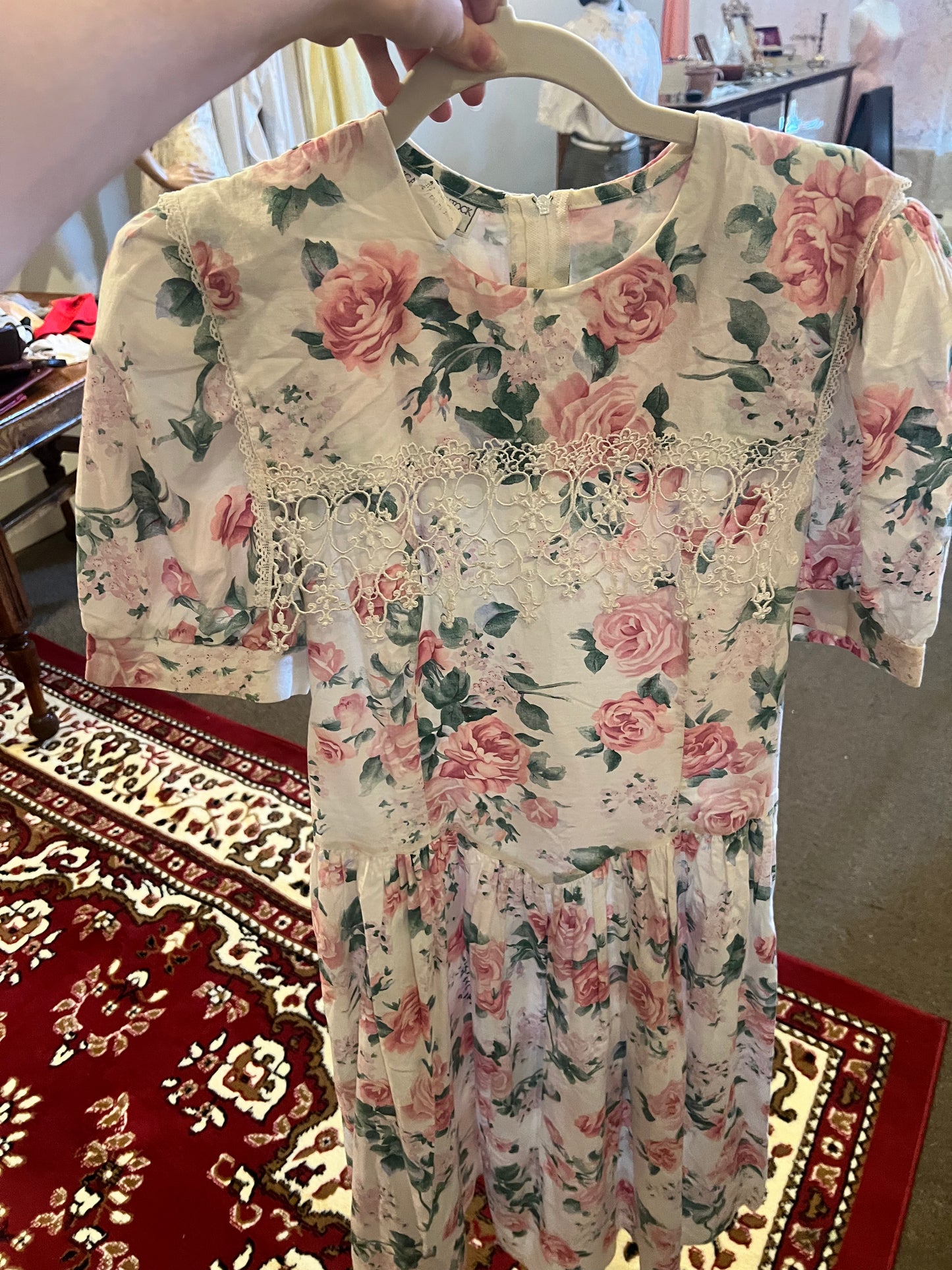 90s Floral Gunne Sax Dress