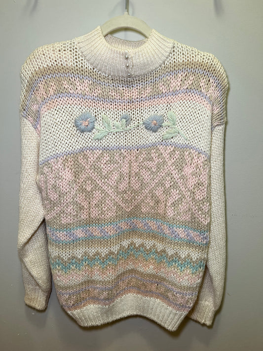 1980s/90s JJ Fargo Hand Knit Sweater