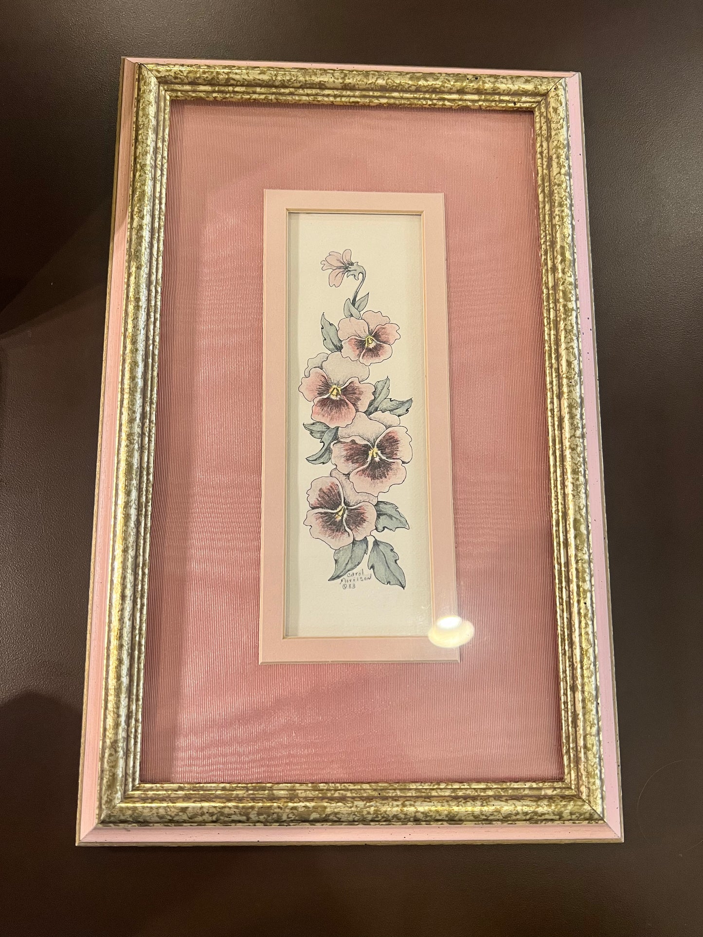1970s/80s Carol Morrison Floral Artwork