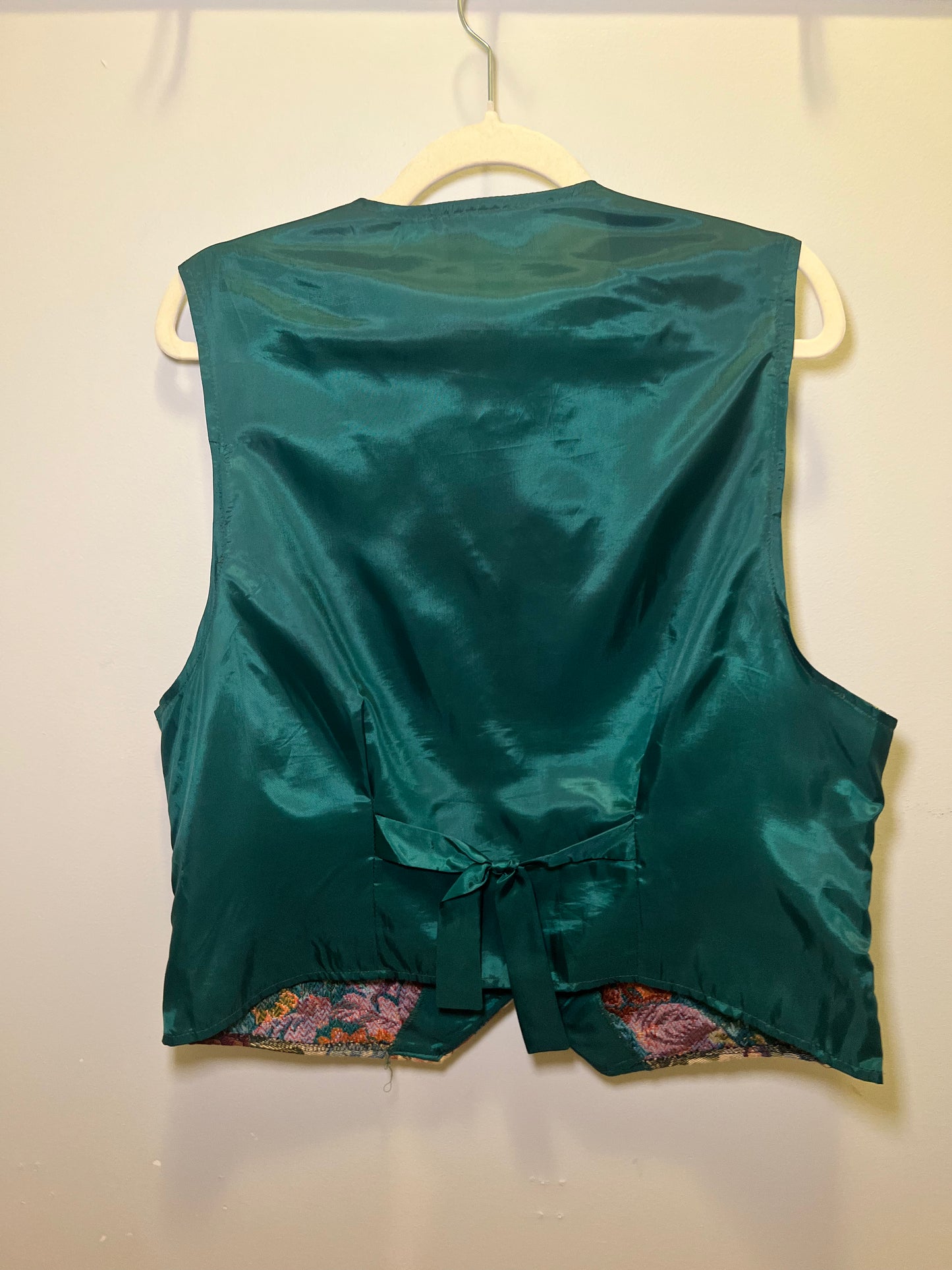 1990s Norton McNaughton Floral Tapestry Vest