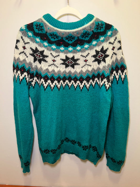1980s Woolrich Woman Fair Isle Wool Sweater