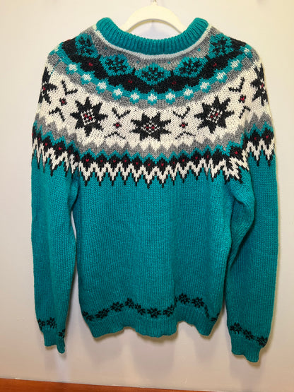 1980s Woolrich Woman Fair Isle Wool Sweater