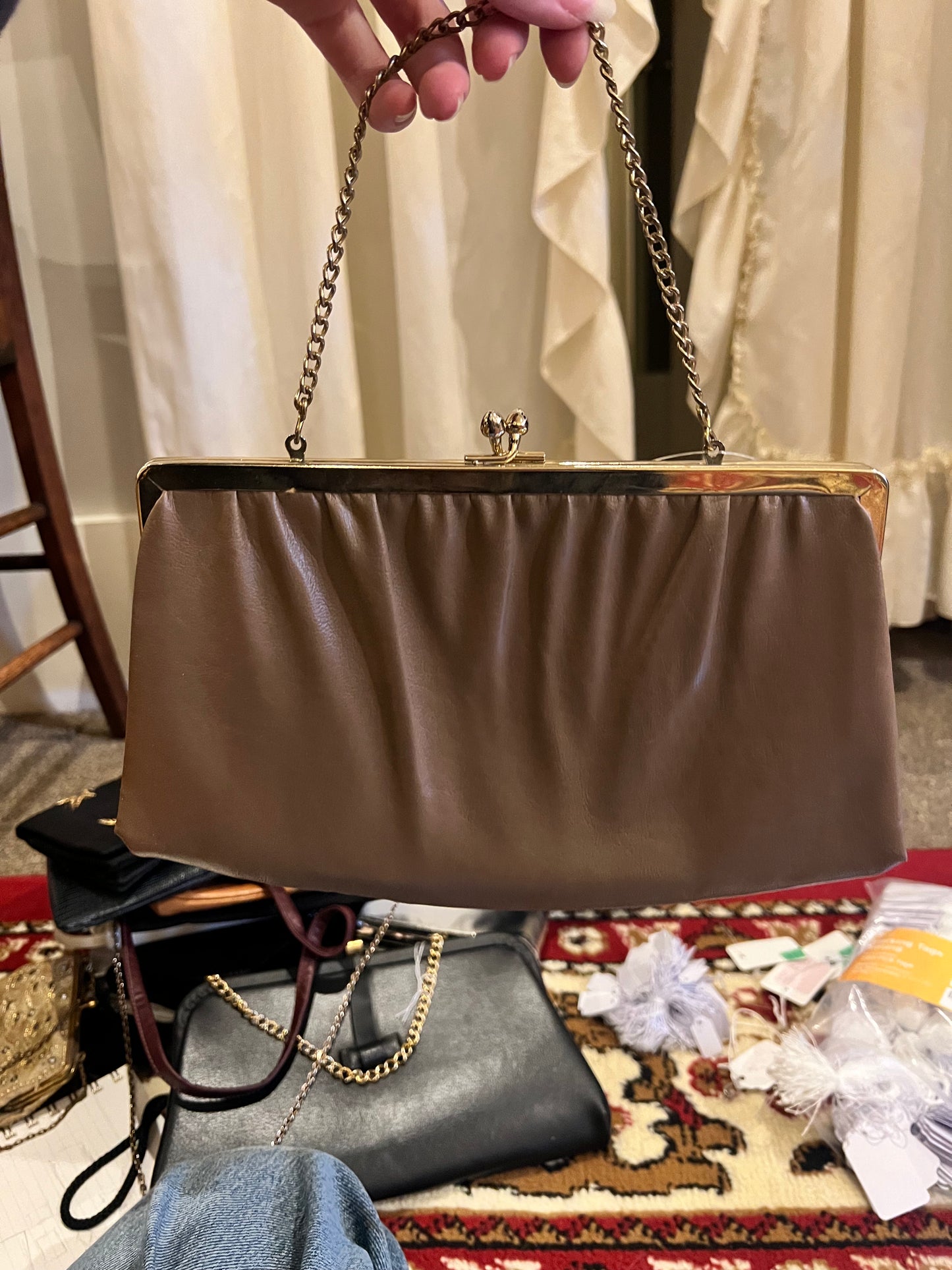 60s Ande Leather Clutch Purse
