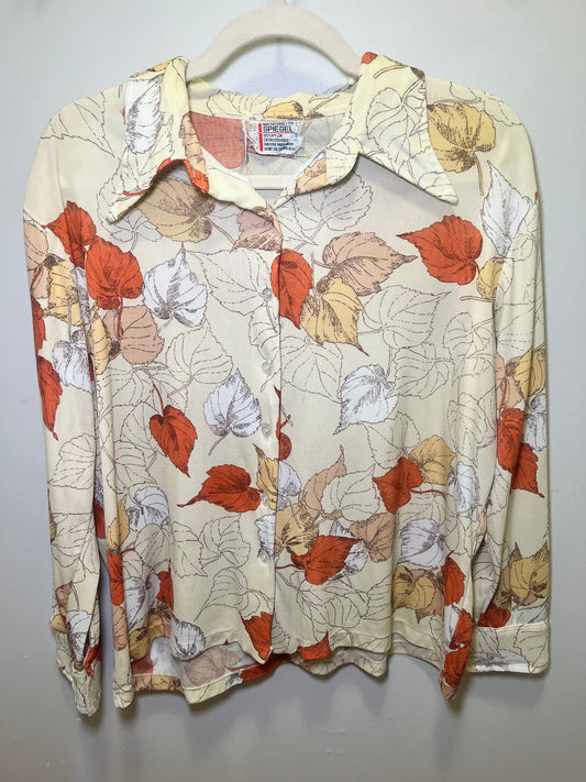 1970s Spiegel Leaves Blouse