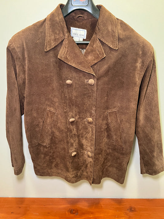 1990s Erez Levy Leather Suede Coat